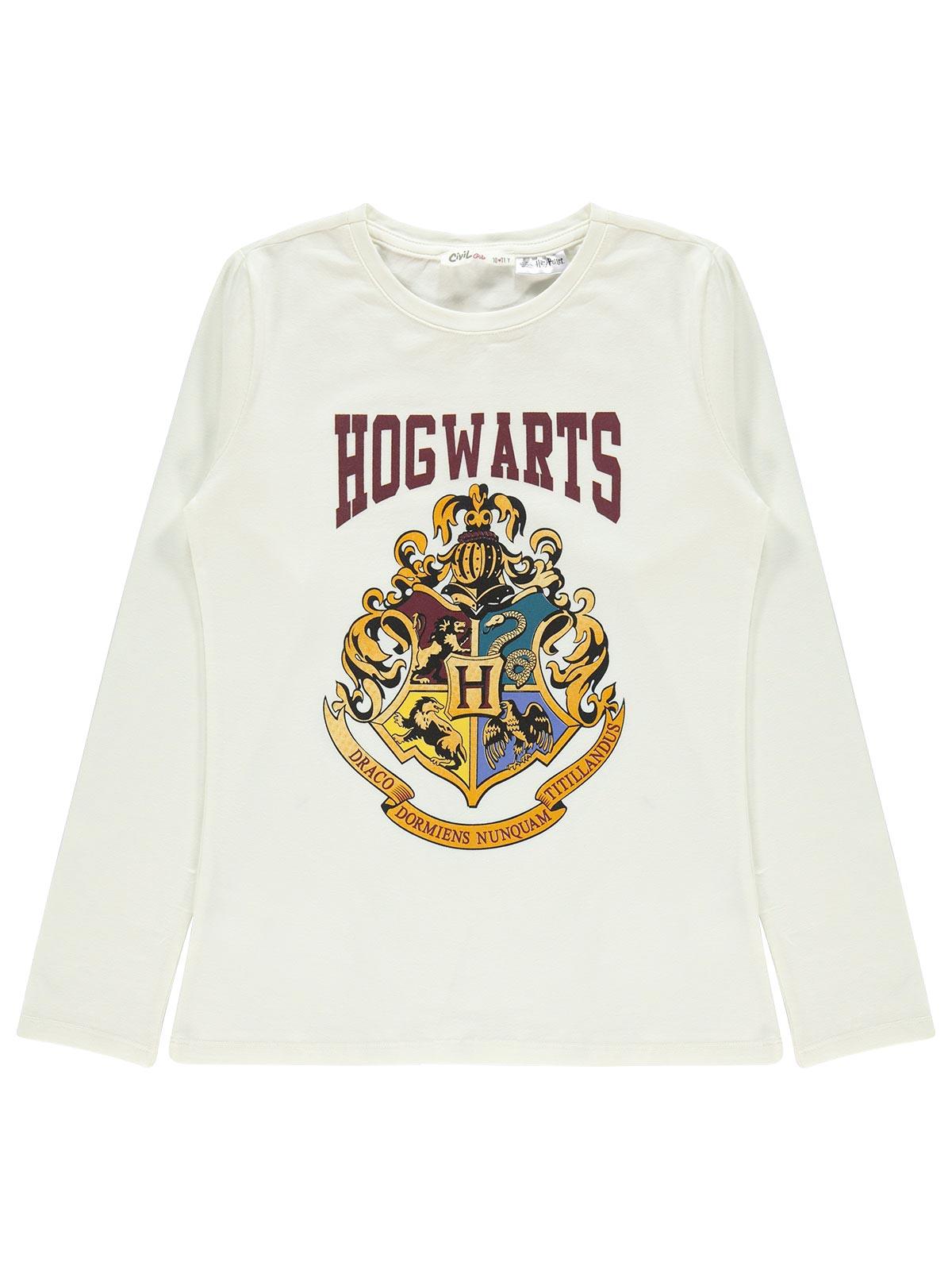 Harry Potter Kız Çocuk Sweatshirt 10-13 Yaş Ekru