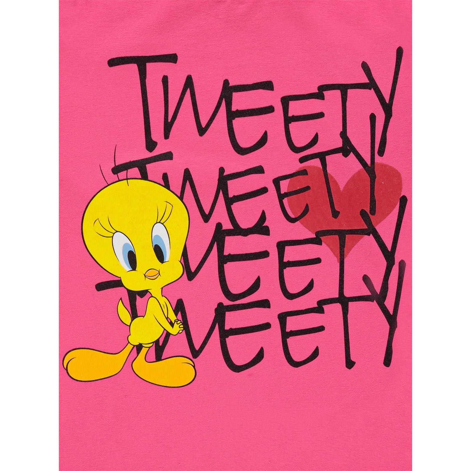 Tweety Kız Çocuk Sweatshirt 6-9 Yaş Fuşya