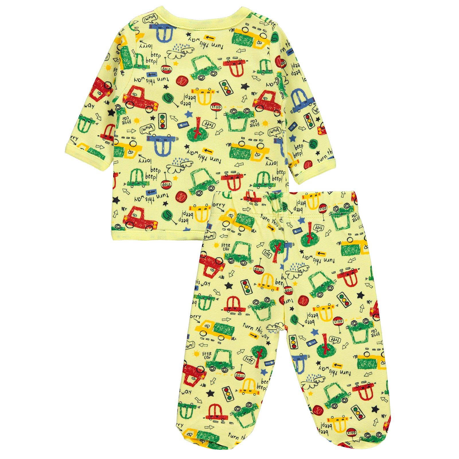 Civil Baby Erkek Bebek Pijama Takımı 0-3 Ay Sarı
