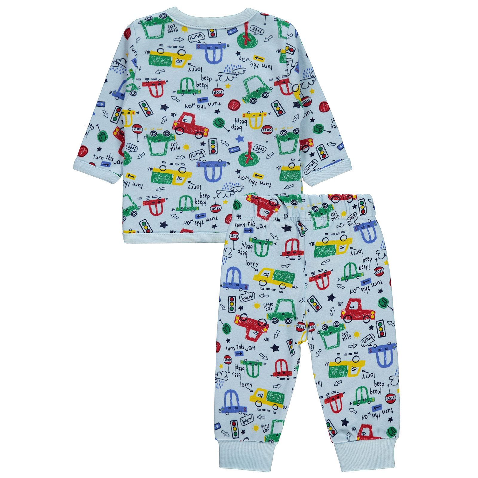 Civil Baby Erkek Bebek Pijama Takımı 0-9 Ay Mavi