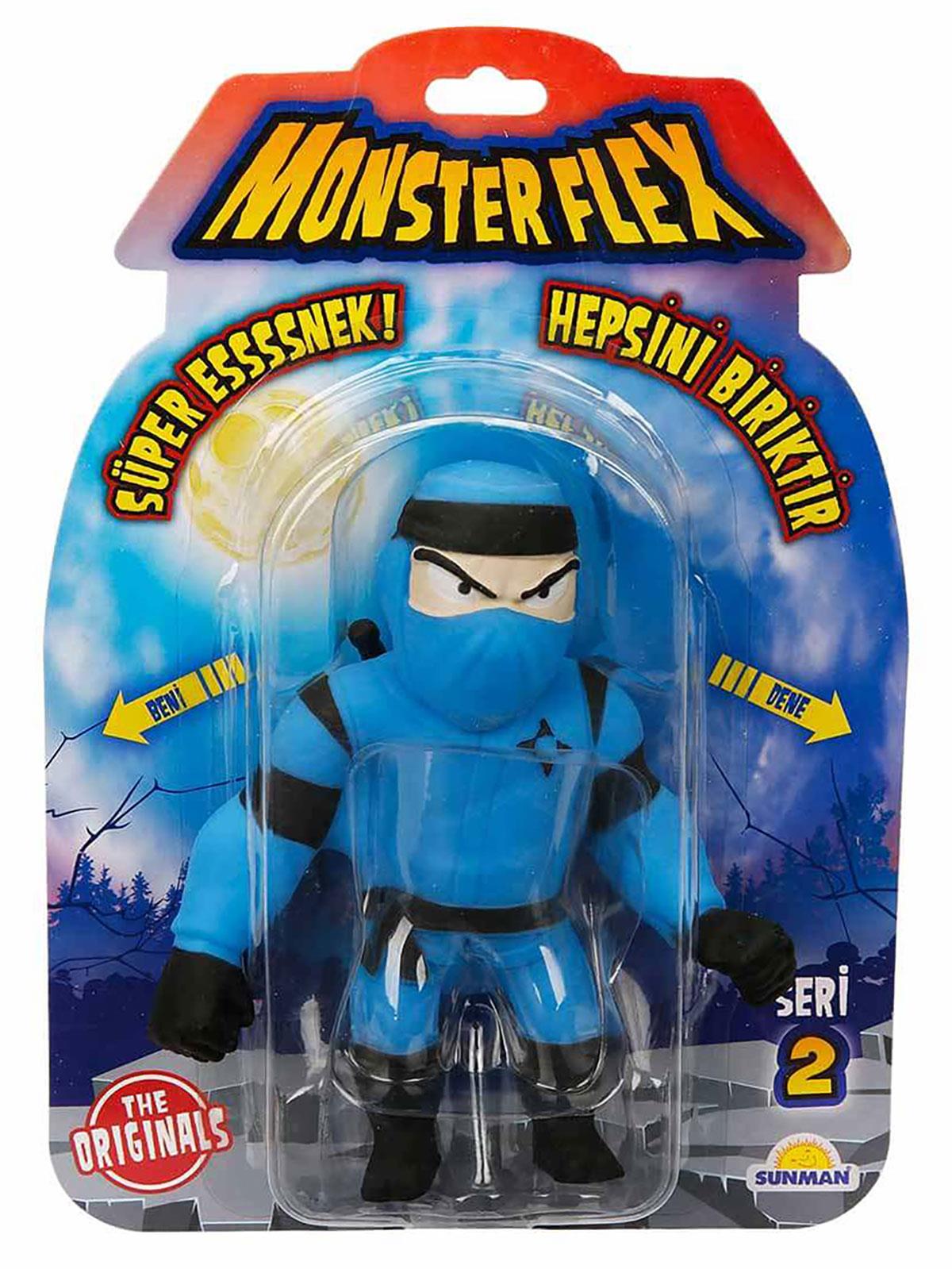 Monster Flex Süper Esnek Figür 15 cm Seri II Blue Ninja