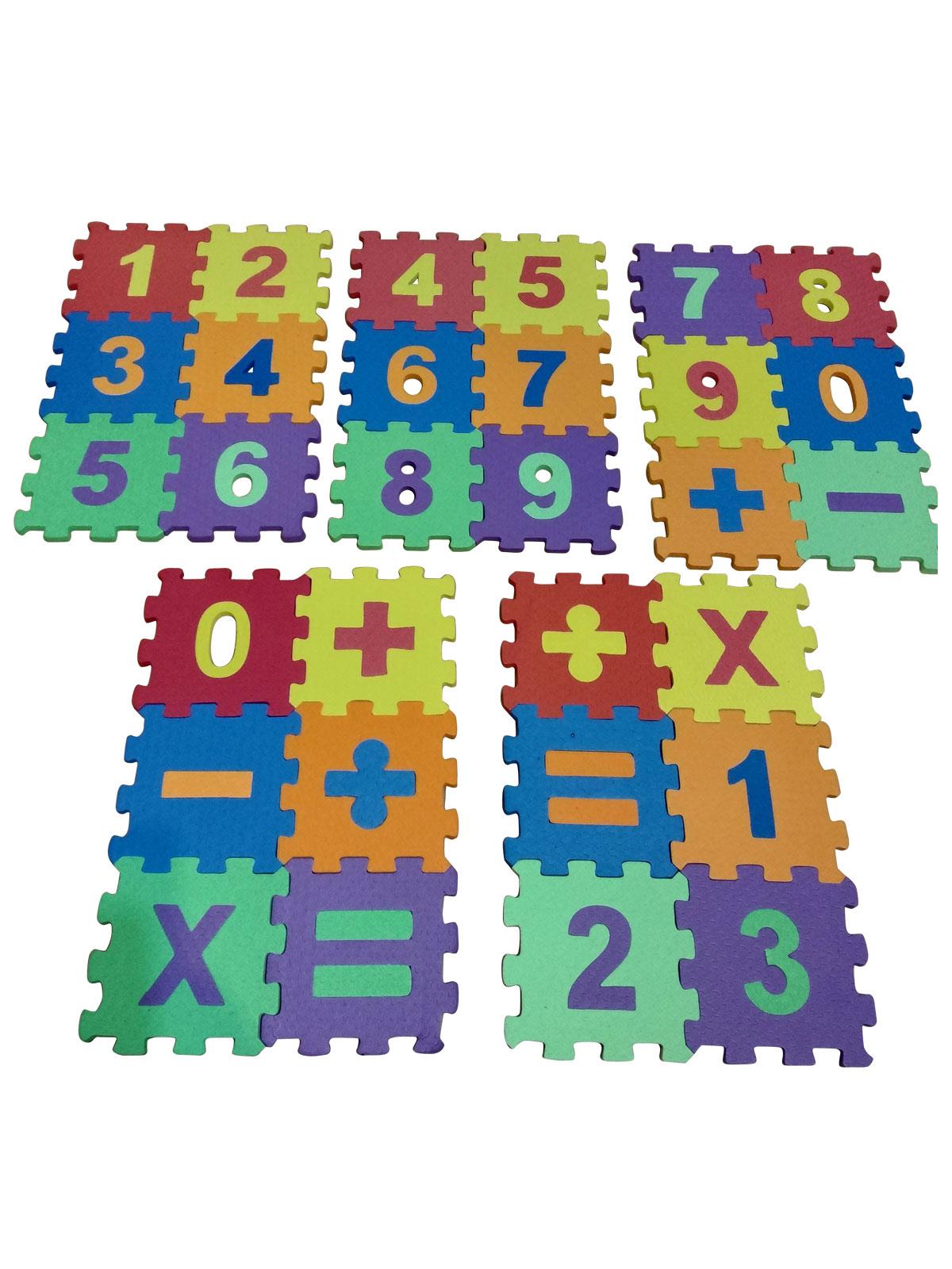 Elfobaby Eva Puzzle Oyun Matı 30 Parça 12cm x 12cm Sayılar ve Matematik Seti