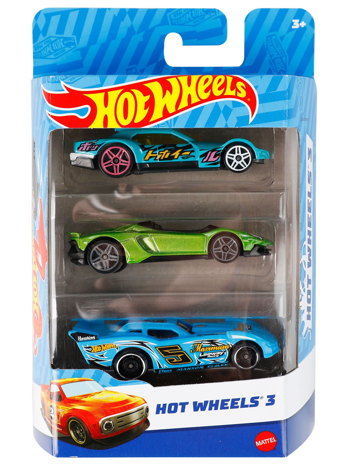 Hot Wheels 3'lü Araba Seti 3+ Yaş Yeşil