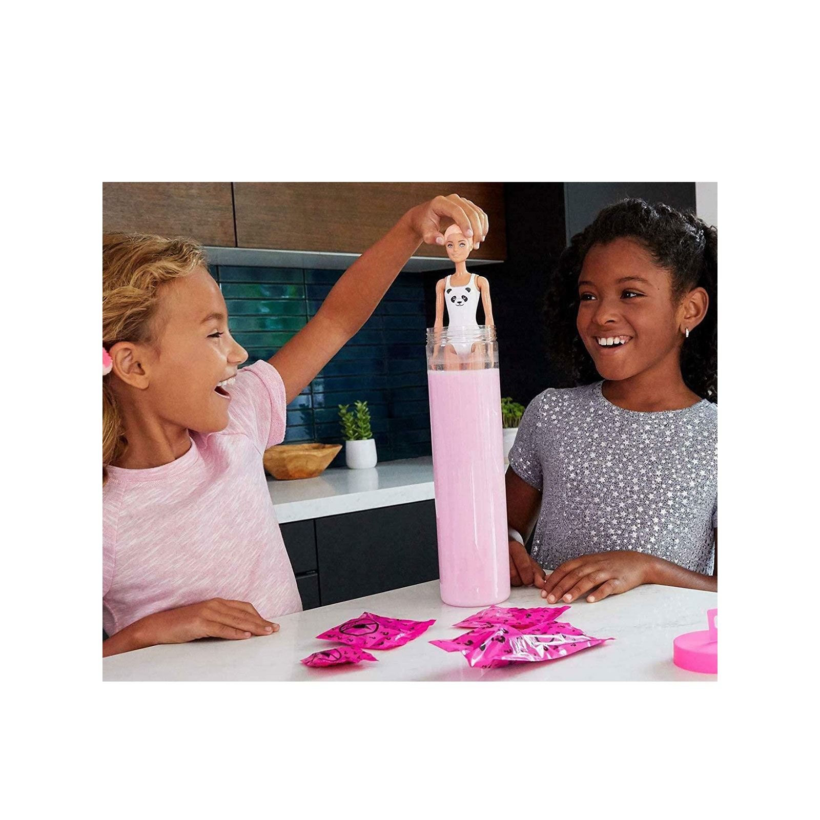 Barbie Color Reveal Renk Değiştiren Sürpriz Barbie Işıltılı Bebekler Serisi - Seri 1 Lila