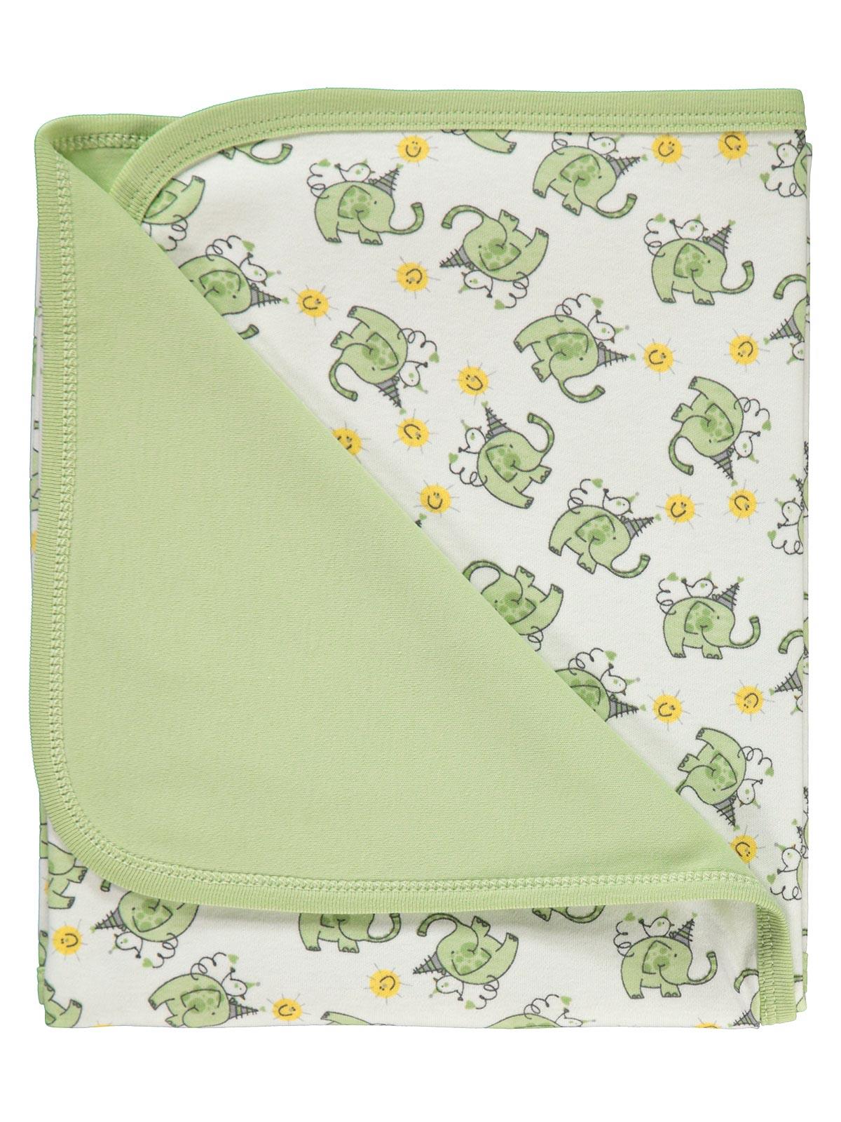 Civil Baby Erkek Bebek Çift Kat Battaniye 80x90 cm Yeşil