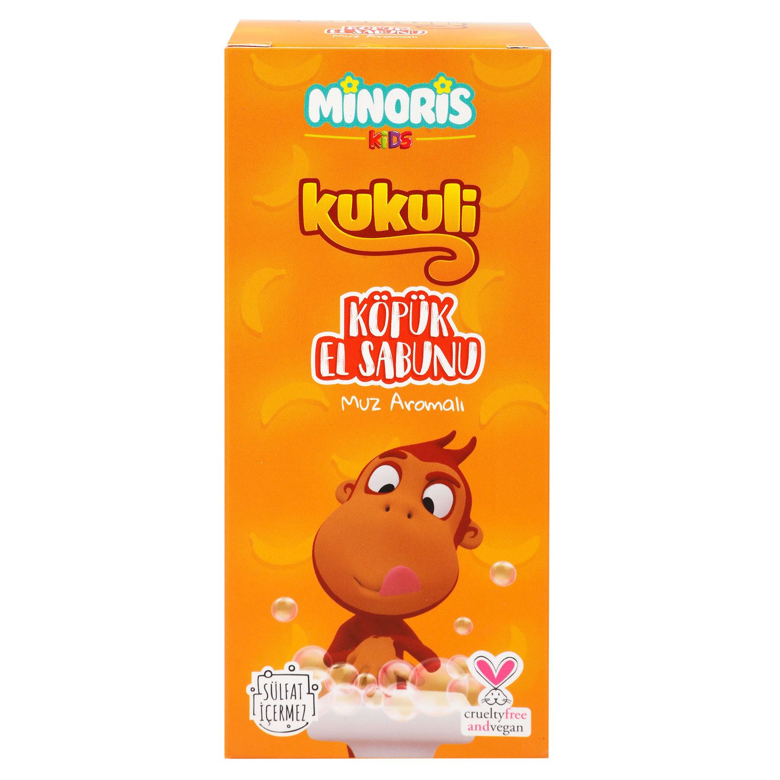 Minoris Kids & Kukuli Muz Kokulu Köpük El Sabunu 310 ml