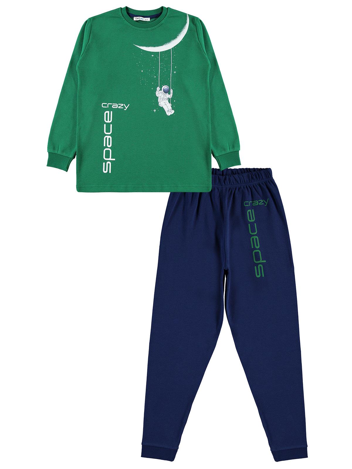 Civil Boys Erkek Çocuk Pijama Takımı 10-13 Yaş Yeşil
