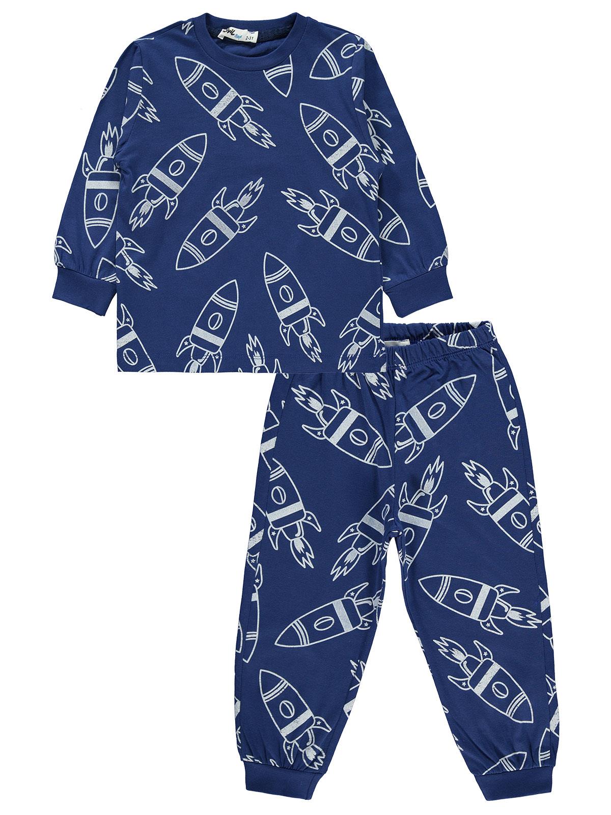 Civil Boys Erkek Çocuk Pijama Takımı 2-5 Yaş İndigo