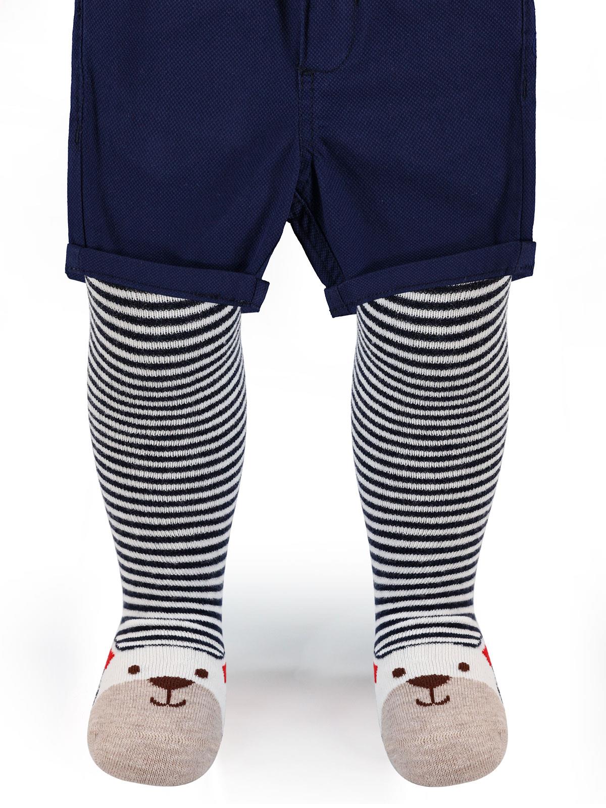 Civil Baby Erkek Bebek Külotlu Çorap 0-24 Ay Kırmızı