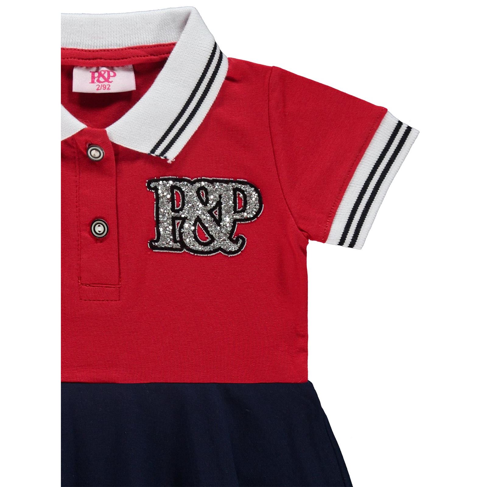 P&P Kız Çocuk Elbise 2-5 Yaş Kırmızı