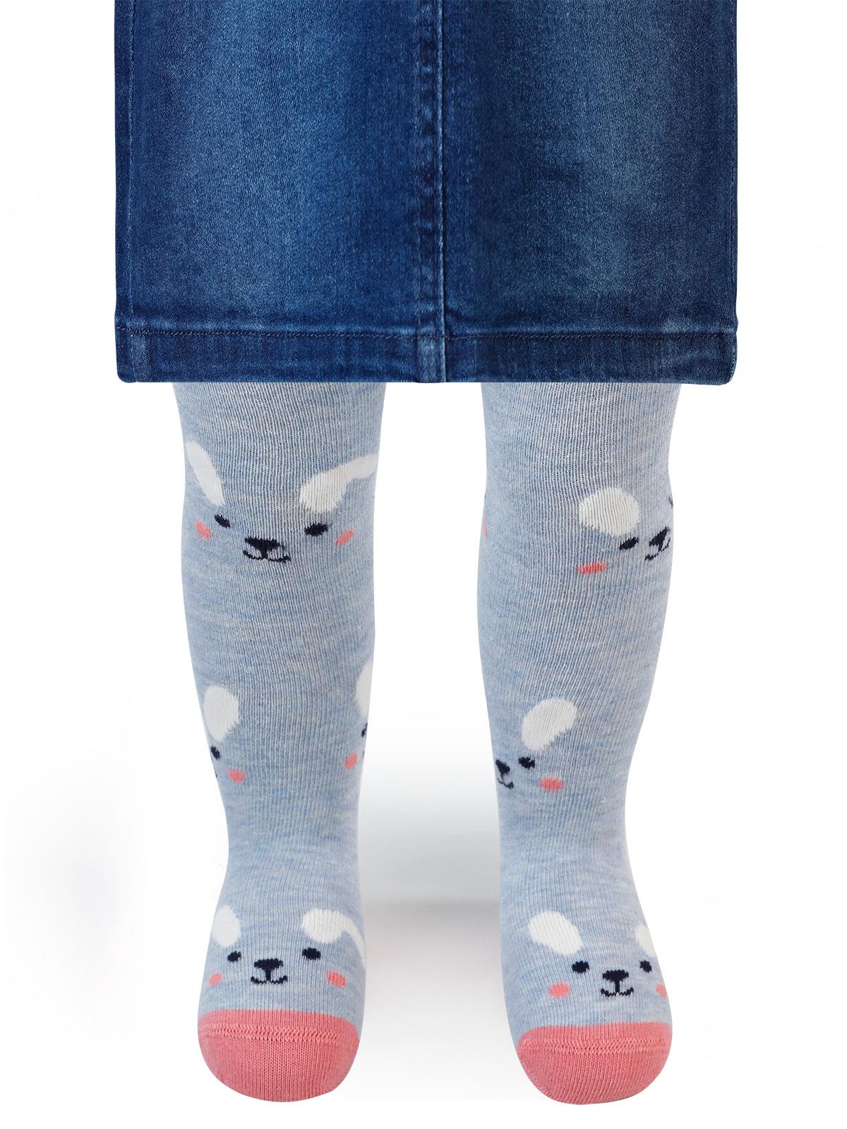 Civil Baby Kız Bebek Külotlu Çorap 0-24 Ay Mavi