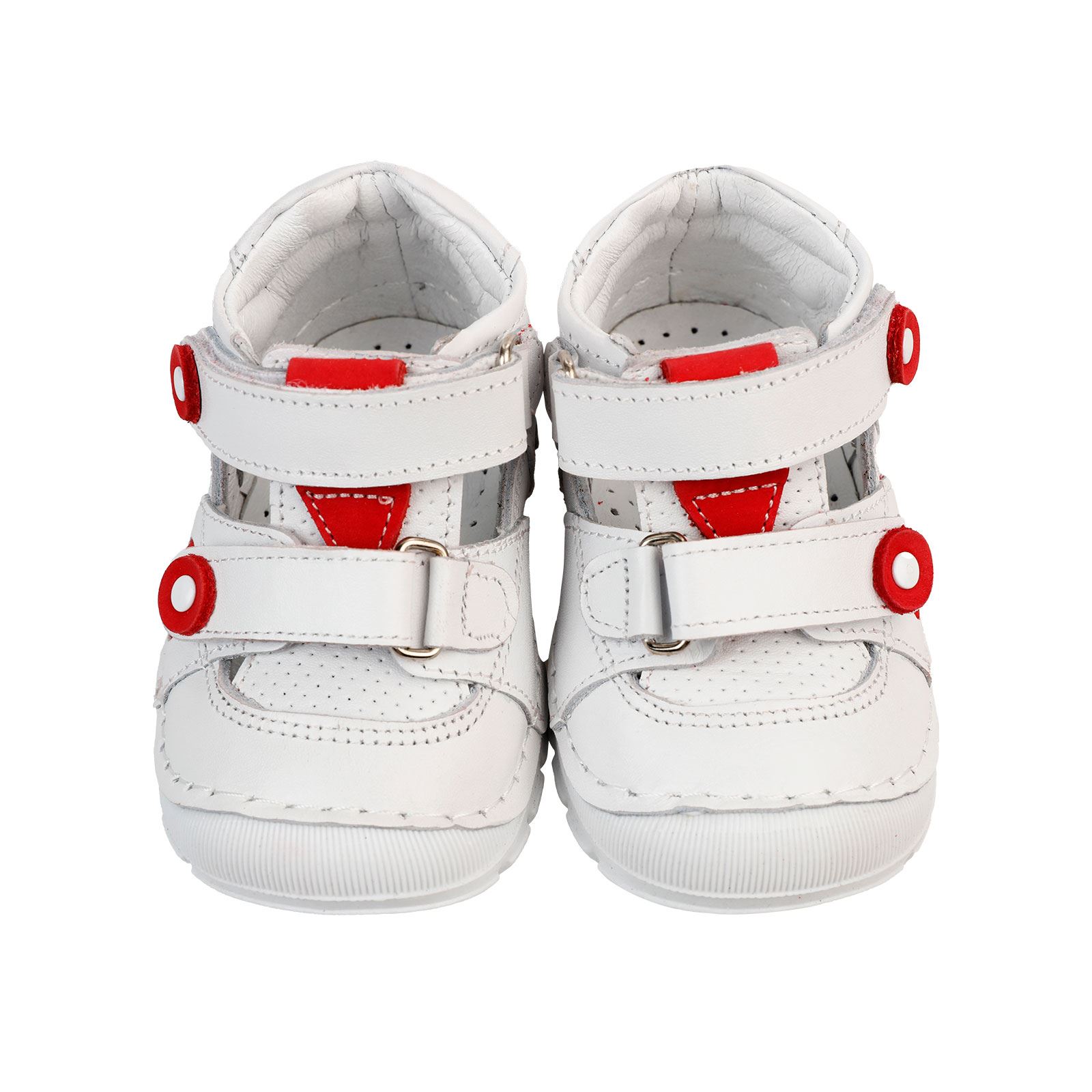 Baby Force Erkek Bebek Deri İlkadım Ayakkabısı 18-21 Numara Beyaz