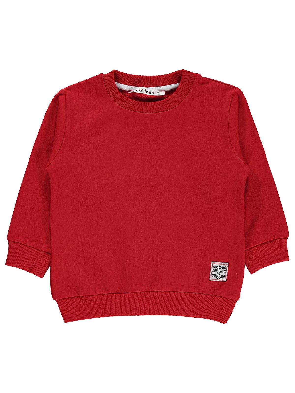 Cix Teen Erkek Çocuk Sweatshirt 2-5 Yaş Kırmızı