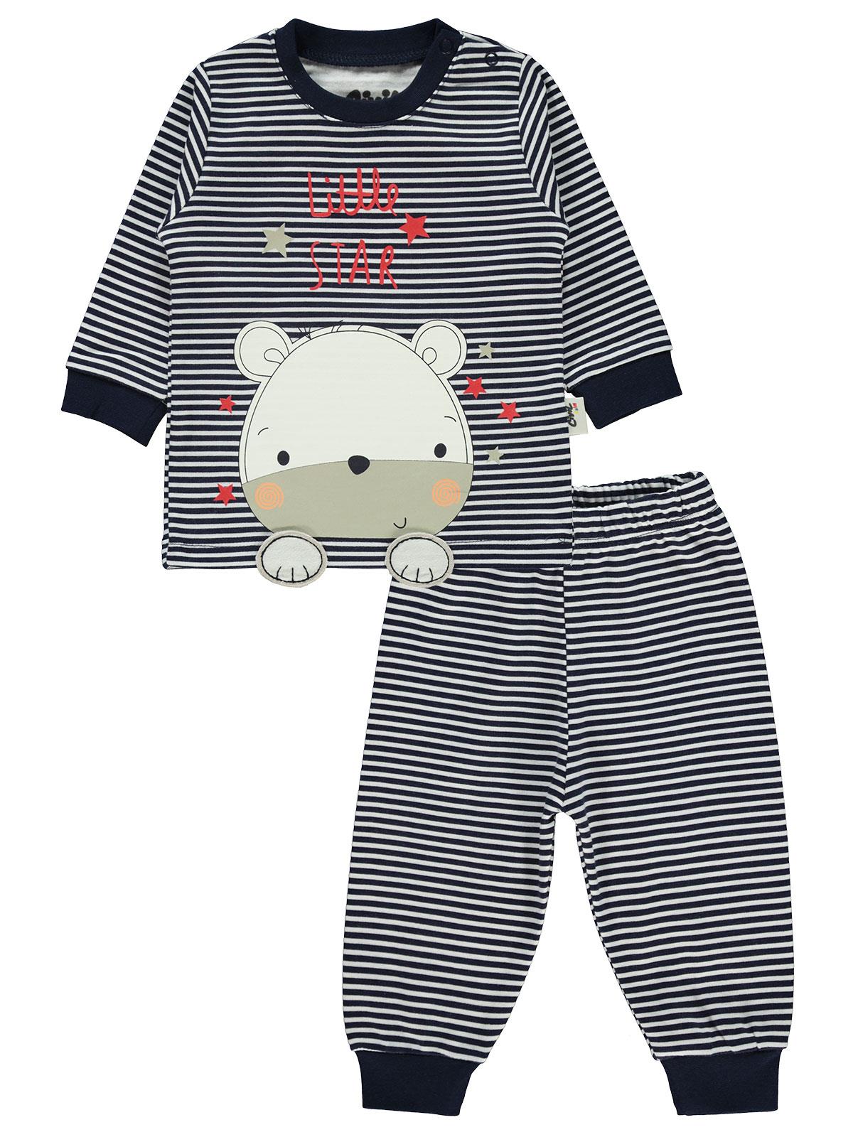 Civil Baby Bebek Pijama Takımı 3-18 Ay Lacivert