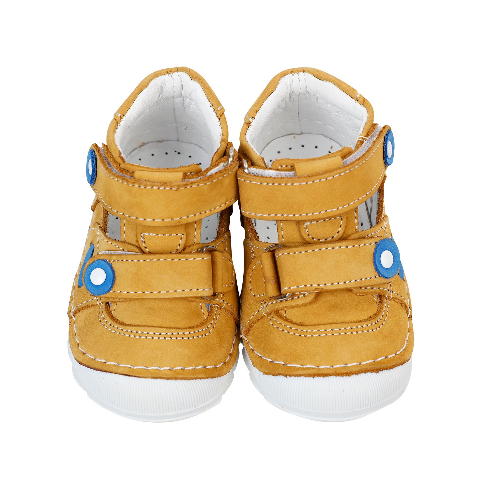 Baby Force Erkek Bebek Deri İlkadım Ayakkabısı 18-21 Numara Sarı