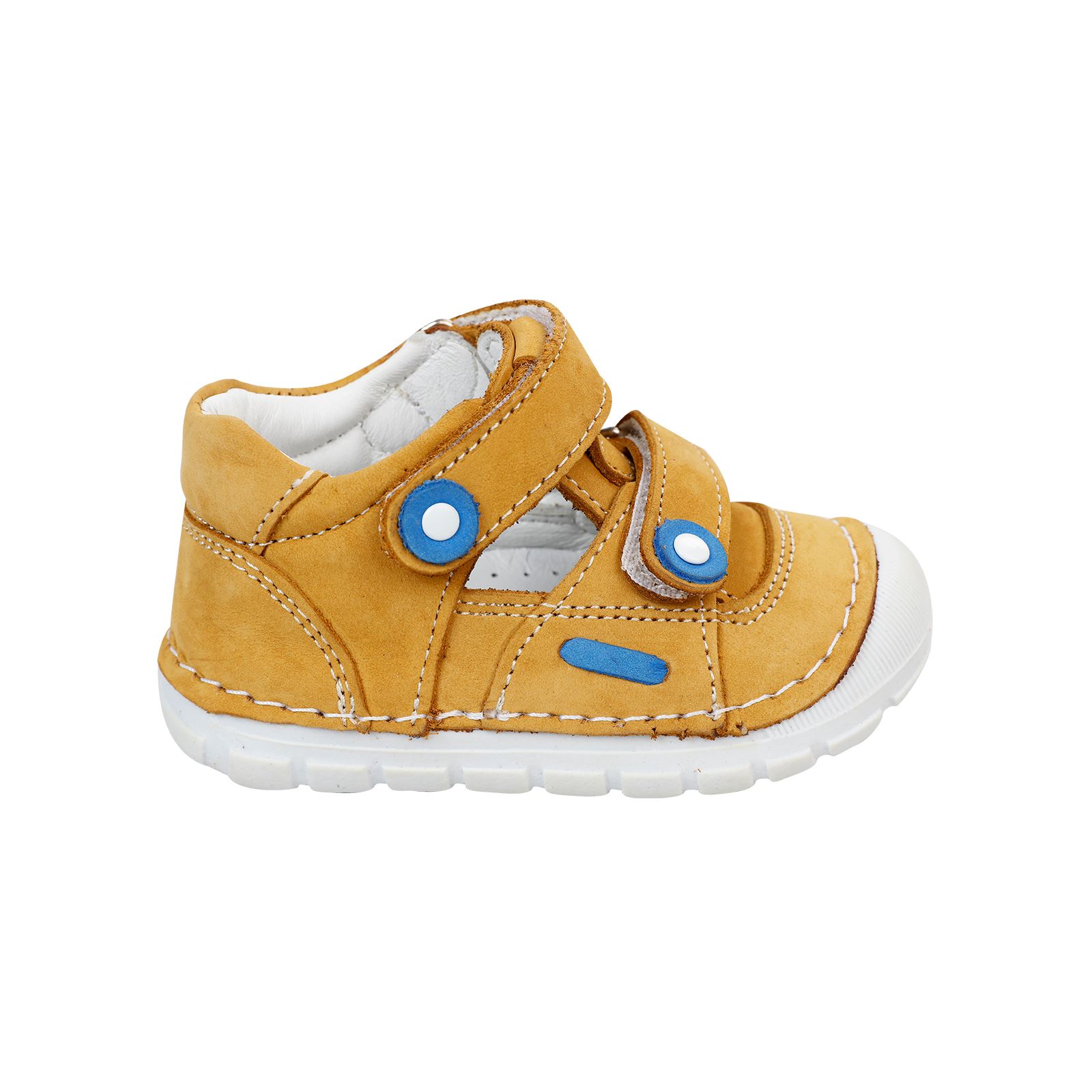 Baby Force Erkek Bebek Deri İlkadım Ayakkabısı 18-21 Numara Sarı