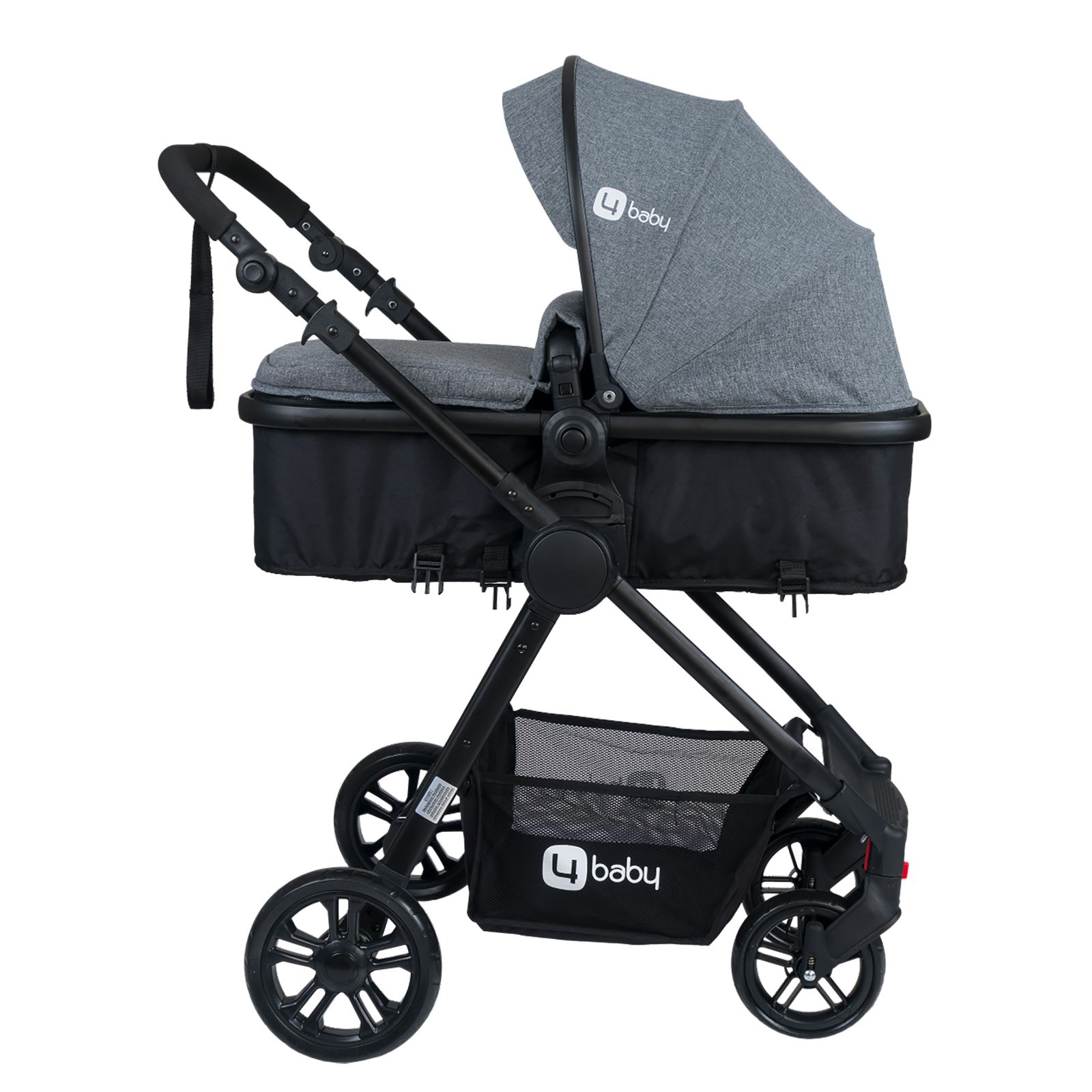 4 Baby Comfort Siyah Travel Sistem Bebek Arabası Gri