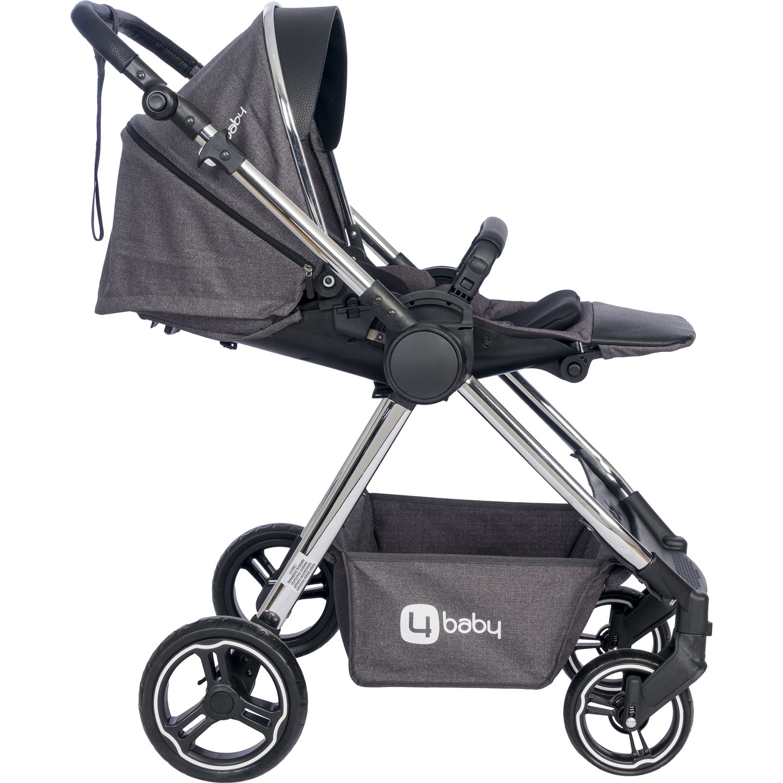 4 Baby Bagi Premium Krom Travel Sistem Bebek Arabası Antrasit