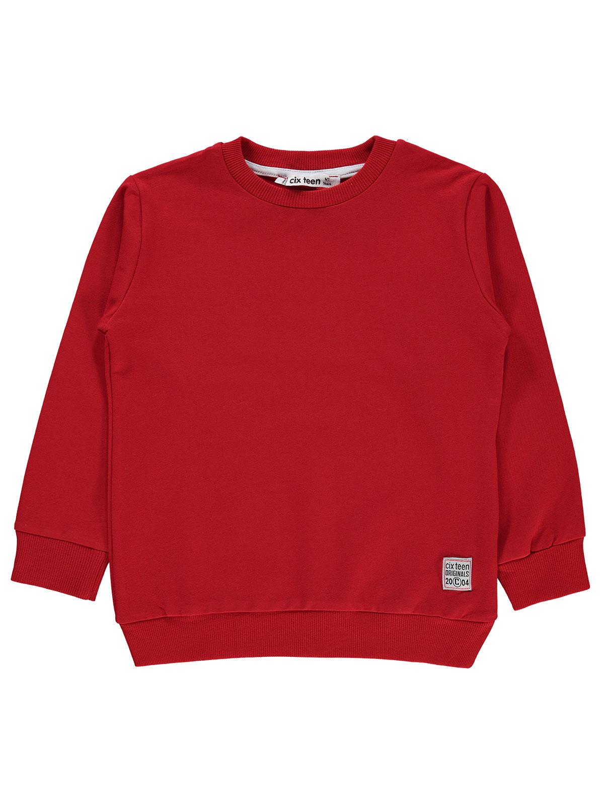 Cix Teen Erkek Çocuk Sweatshirt 6-9 Yaş Kırmızı