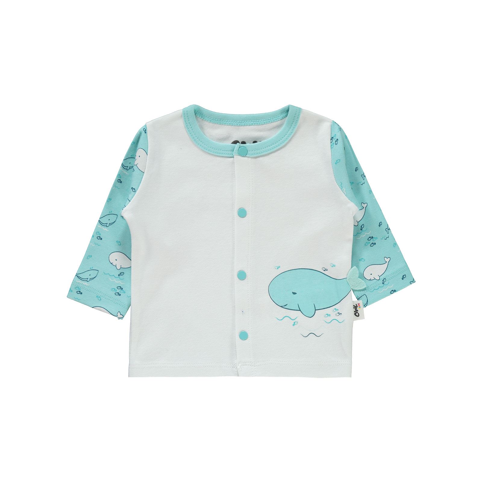 Civil Baby Erkek Bebek Pijama Takımı 1-6 Ay Mint Yeşili