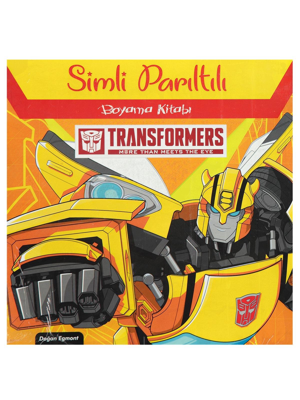 Transformers Simli Parıltılı Boyama Kitabı