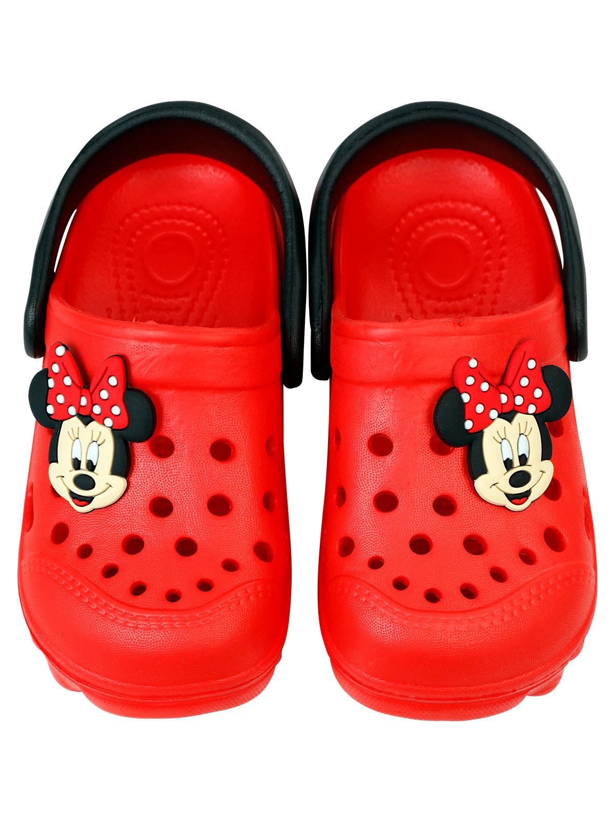 Minnie Mouse Kız Çocuk Crocs Terlik 20-30 Numara Kırmızı
