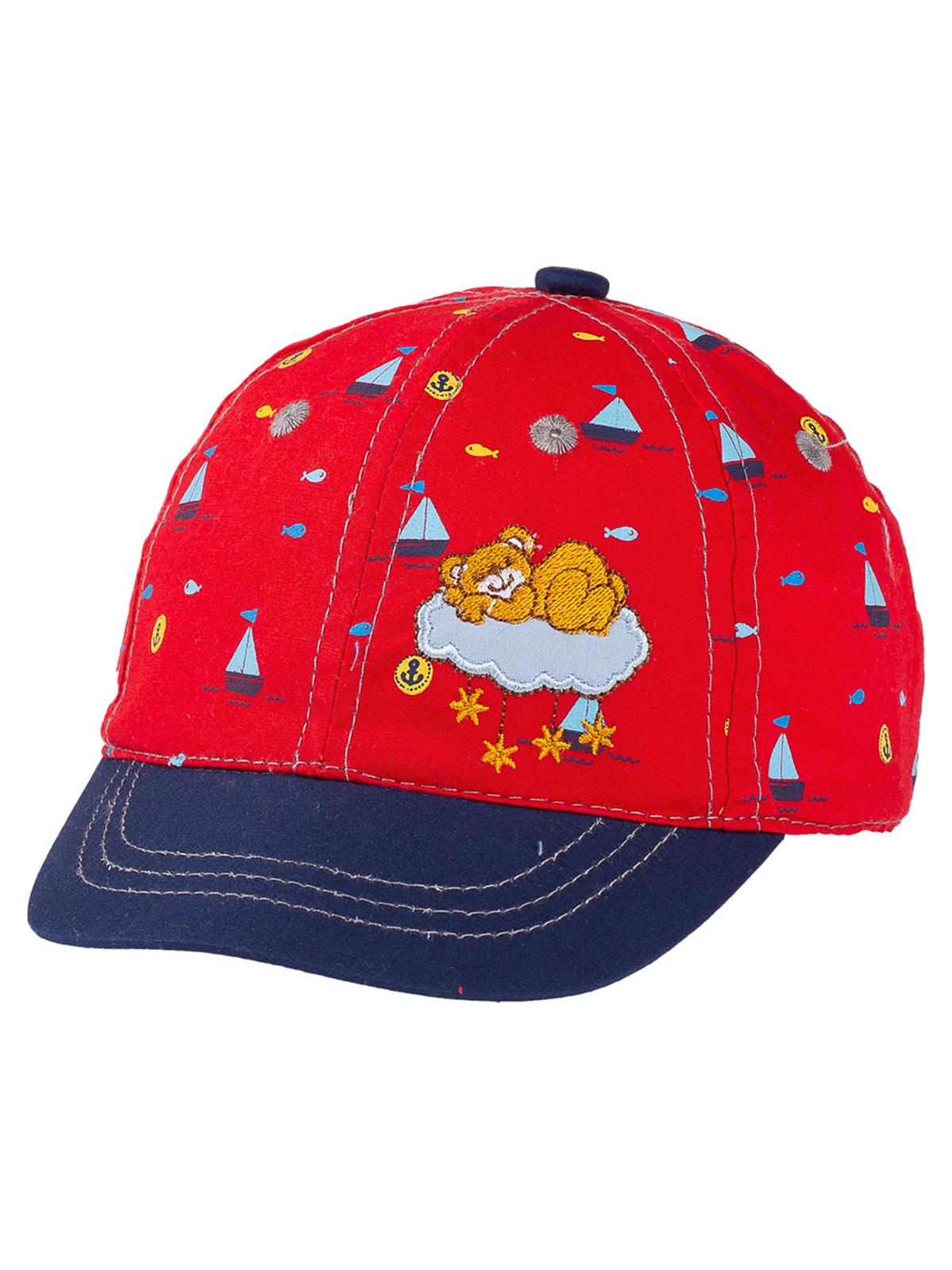 Kitti Erkek Bebek Kep Şapka 0-18 Ay Kırmızı