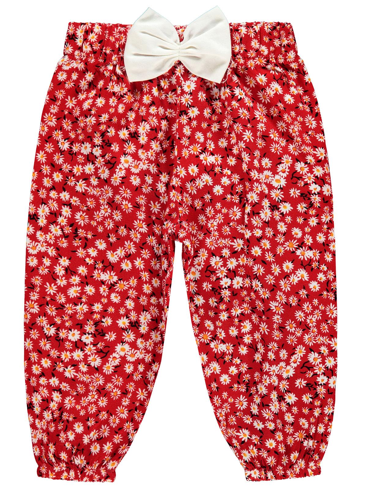 Civil Baby Kız Bebek Pantolon 6-18 Ay Kırmızı