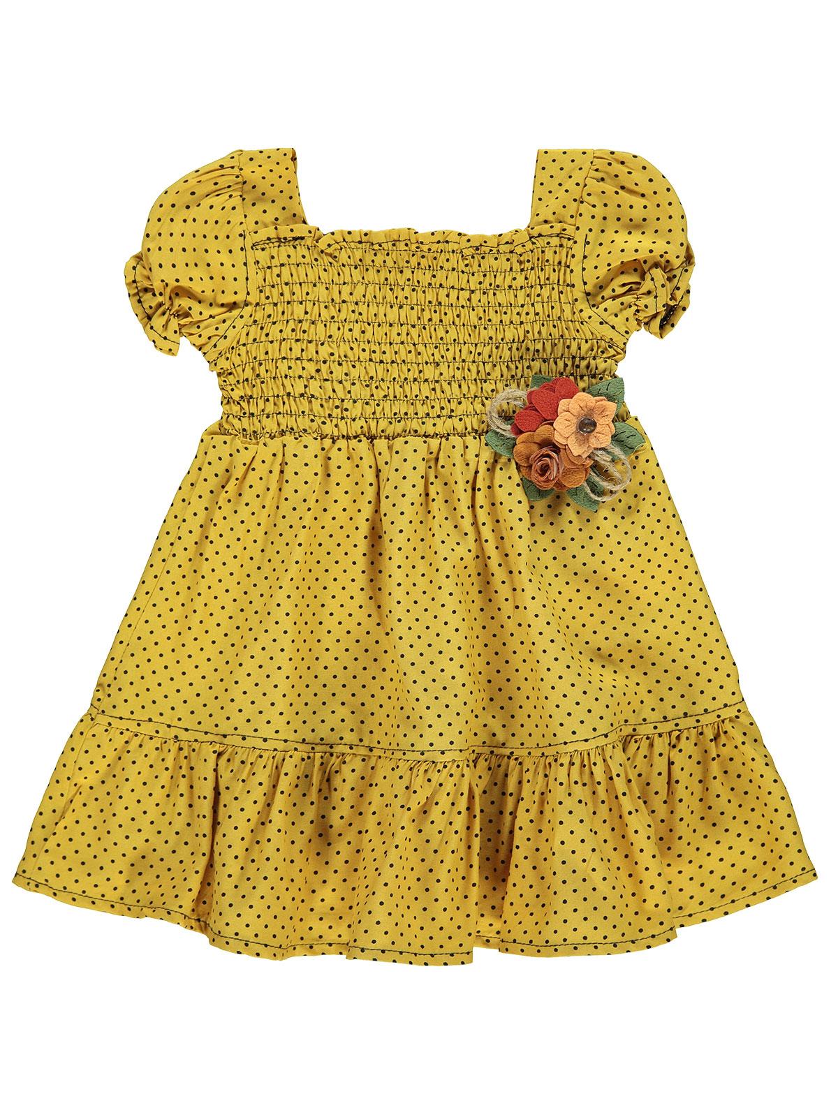 Civil Baby Kız Bebek Elbise 6-18 Ay Hardal