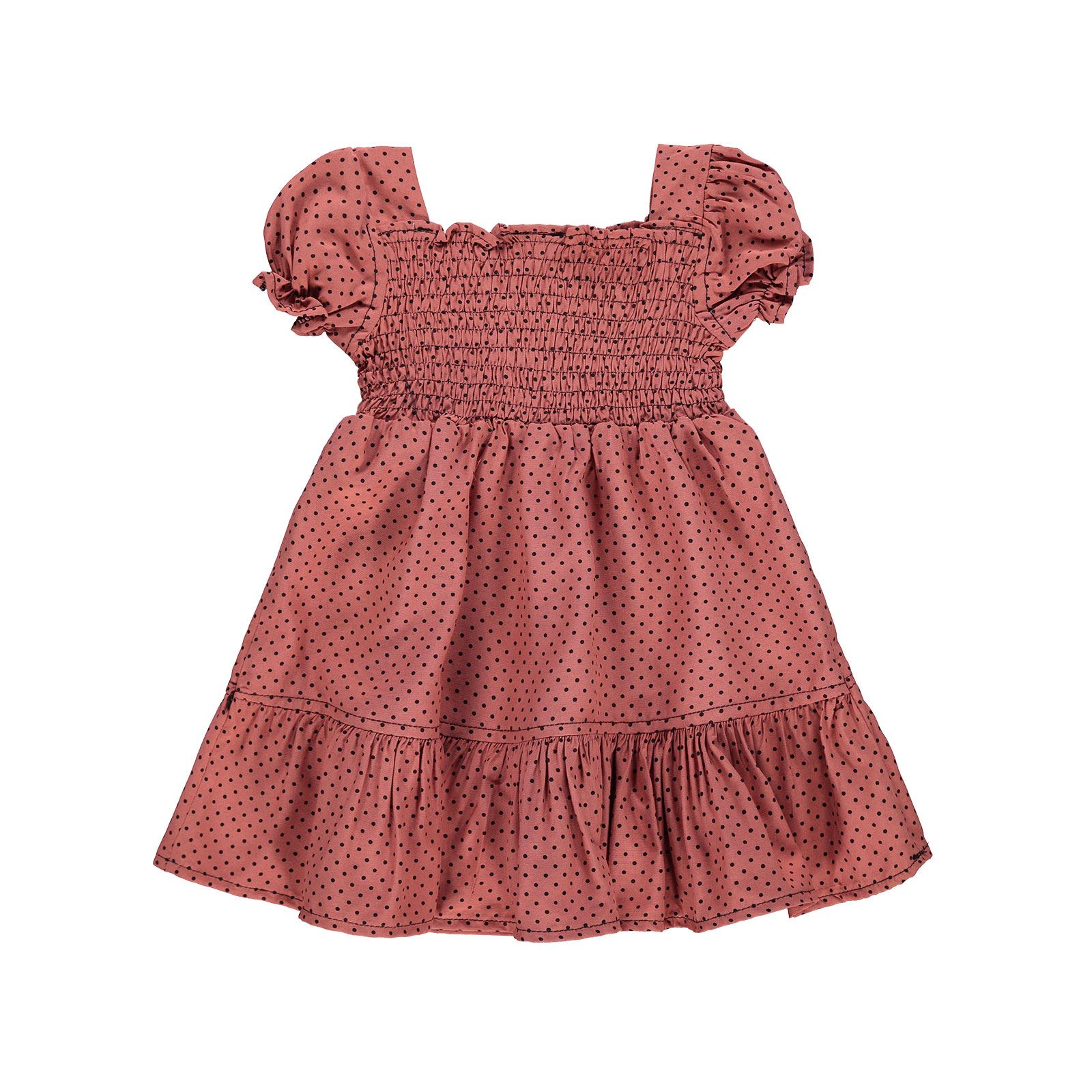 Civil Baby Kız Bebek Elbise 6-18 Ay Kahverengi