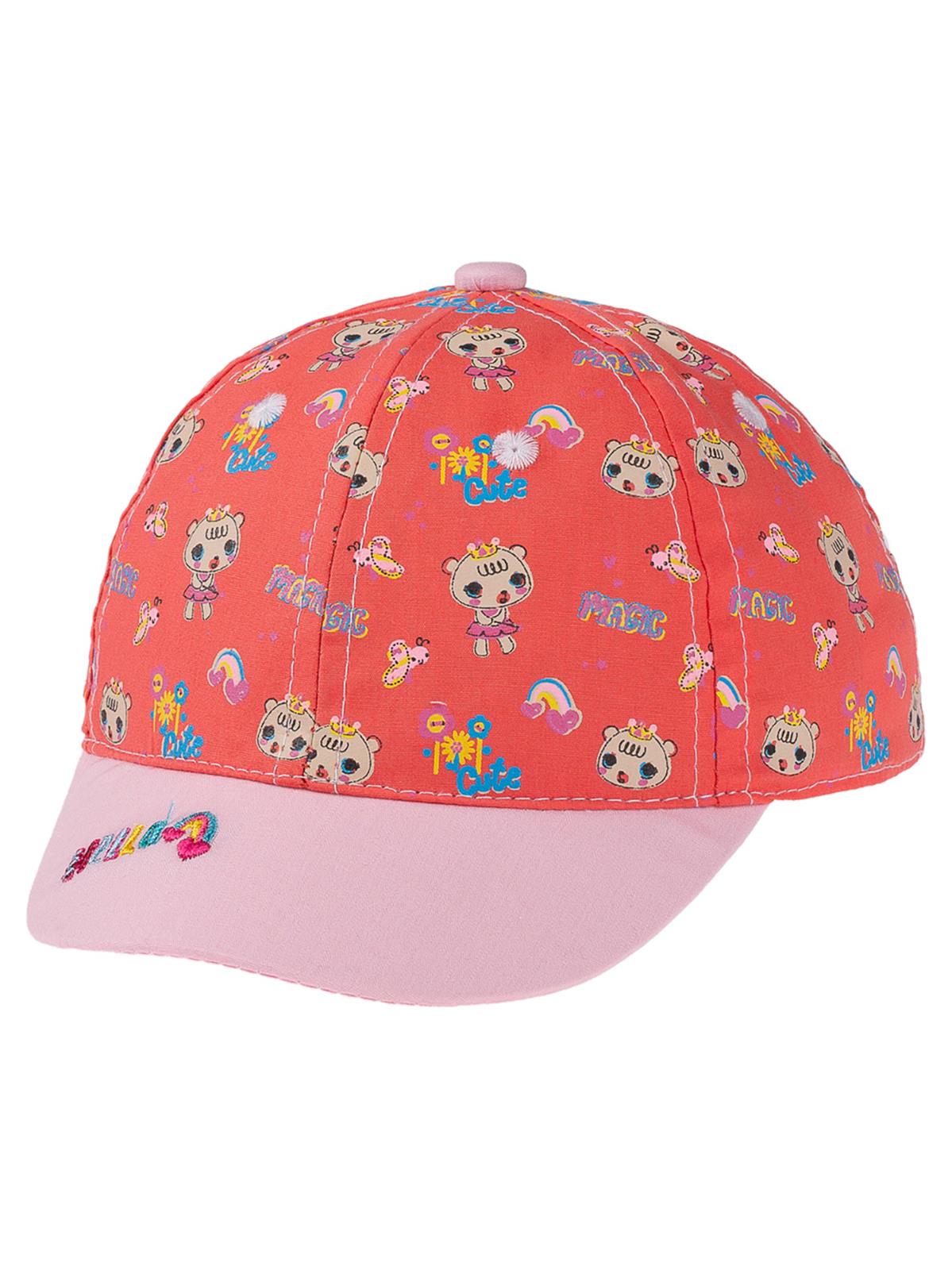 Kitti Kız Bebek Kep Şapka 0-18 Ay Narçiçeği