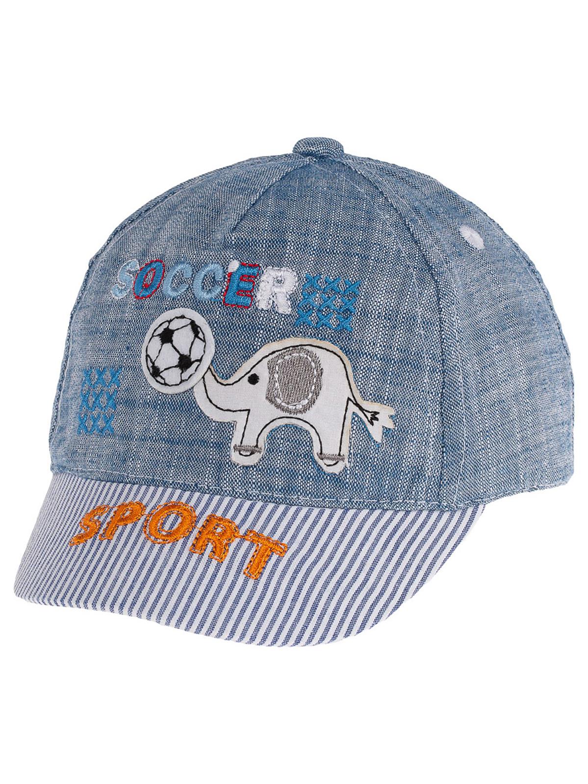 Kitti Erkek Bebek Kep Şapka 0-18 Ay Koyu Mavi