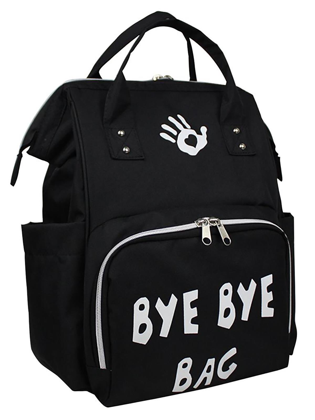 Bye Bye Bag Paris Bebek Bakım Sırt Çantası Siyah