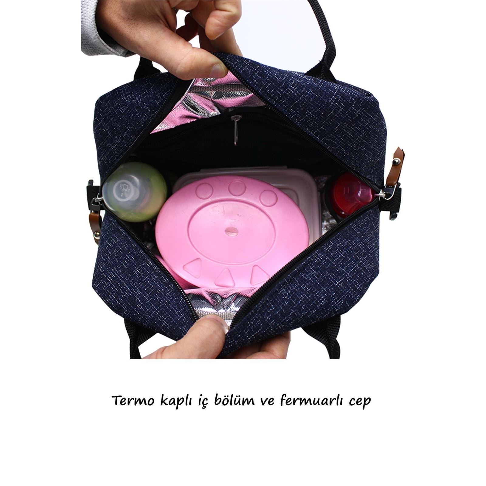 Stylo Food Bag Yemek Mama Taşıma ve Çok Amaçlı Termos Çanta Siyah