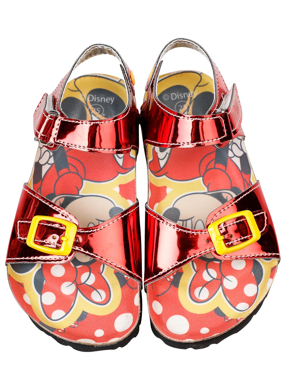 Minnie Mouse Kız Çocuk Sandalet 25-30 Numara Kırmızı