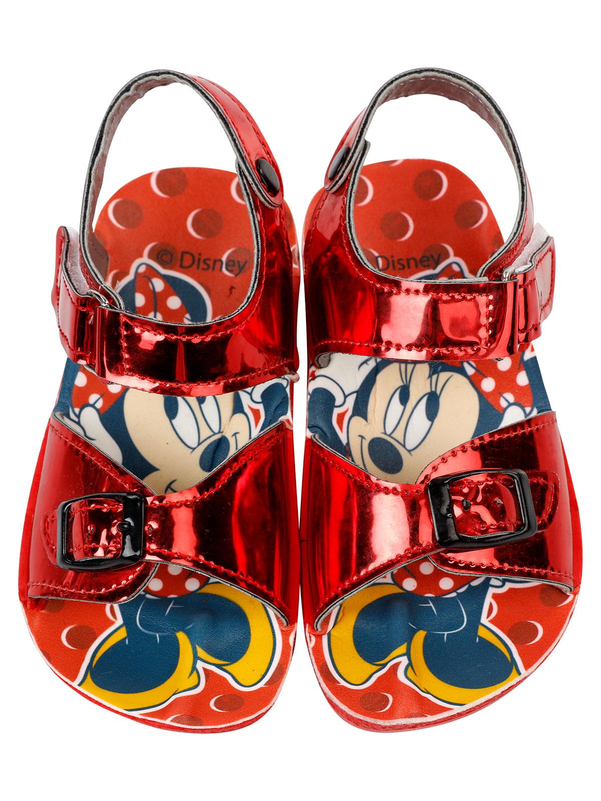 Minnie Mouse Kız Çocuk Sandalet 25-29 Numara Kırmızı