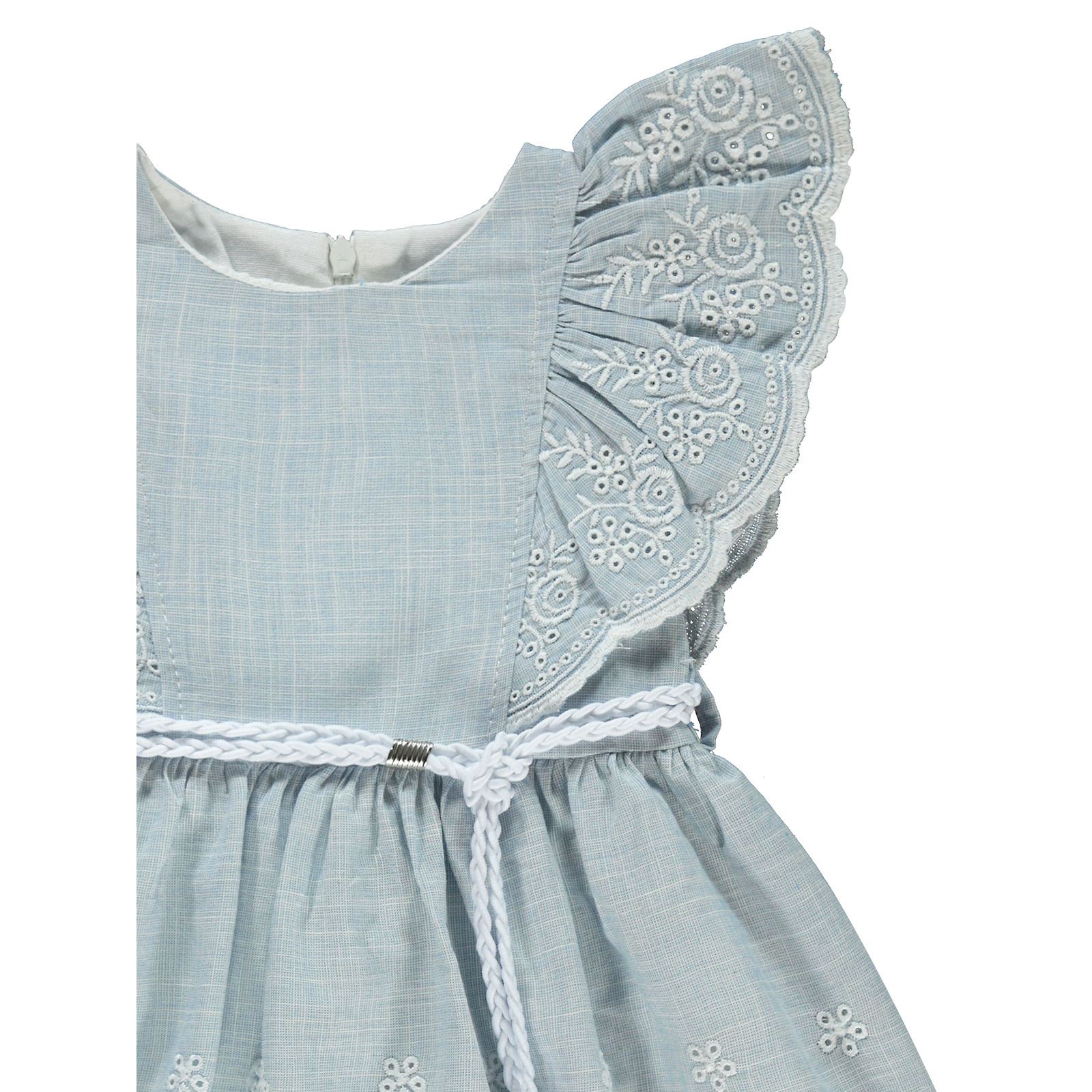 Civil Baby Kız Bebek Elbise 6-18 Ay Mavi