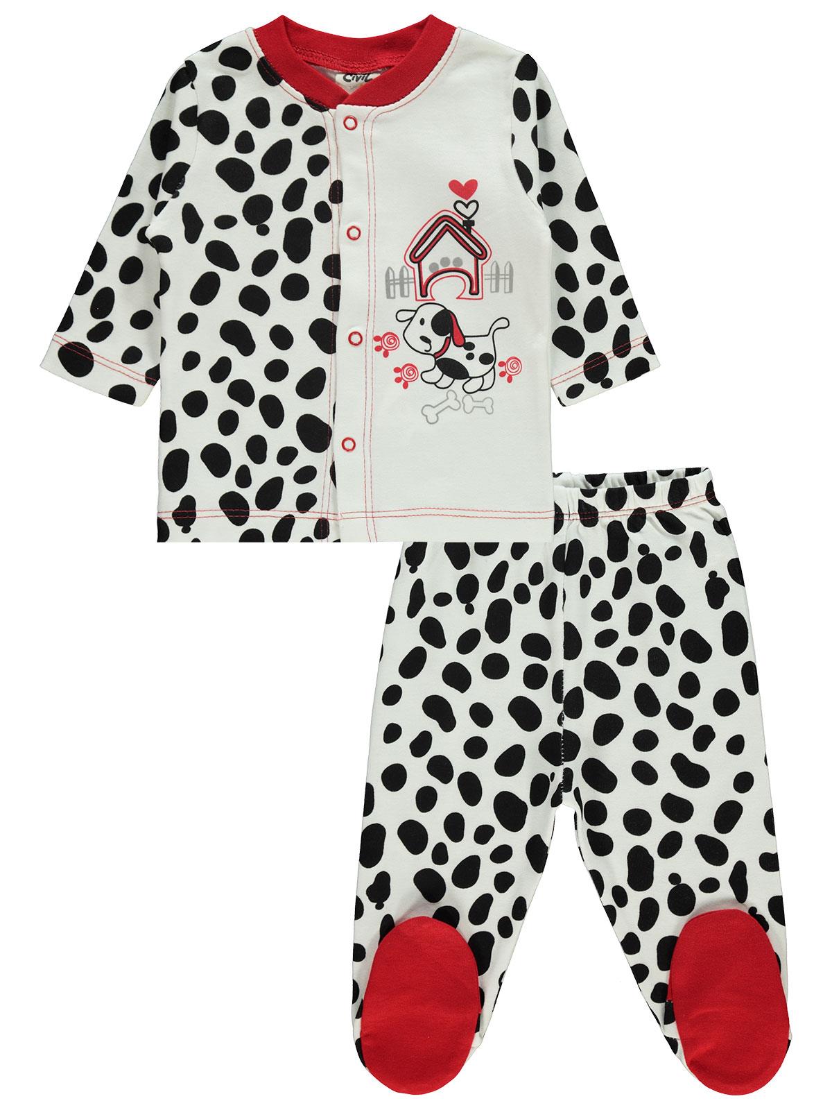 Civil Baby Bebek Pijama Takımı 0-6 Ay Siyah