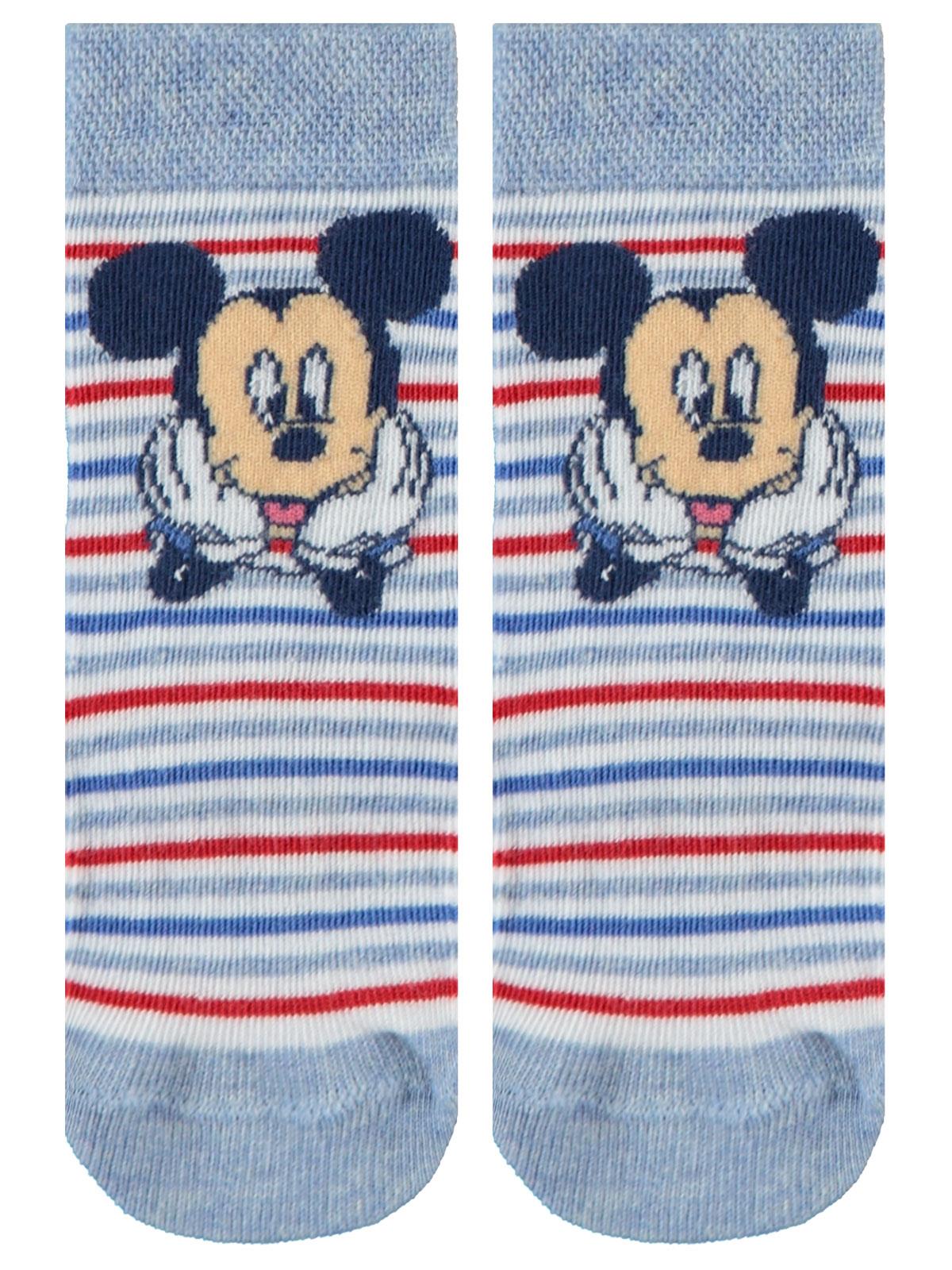 Mickey Mouse Erkek Çocuk Patik Çorap 2-9 Yaş Mavi