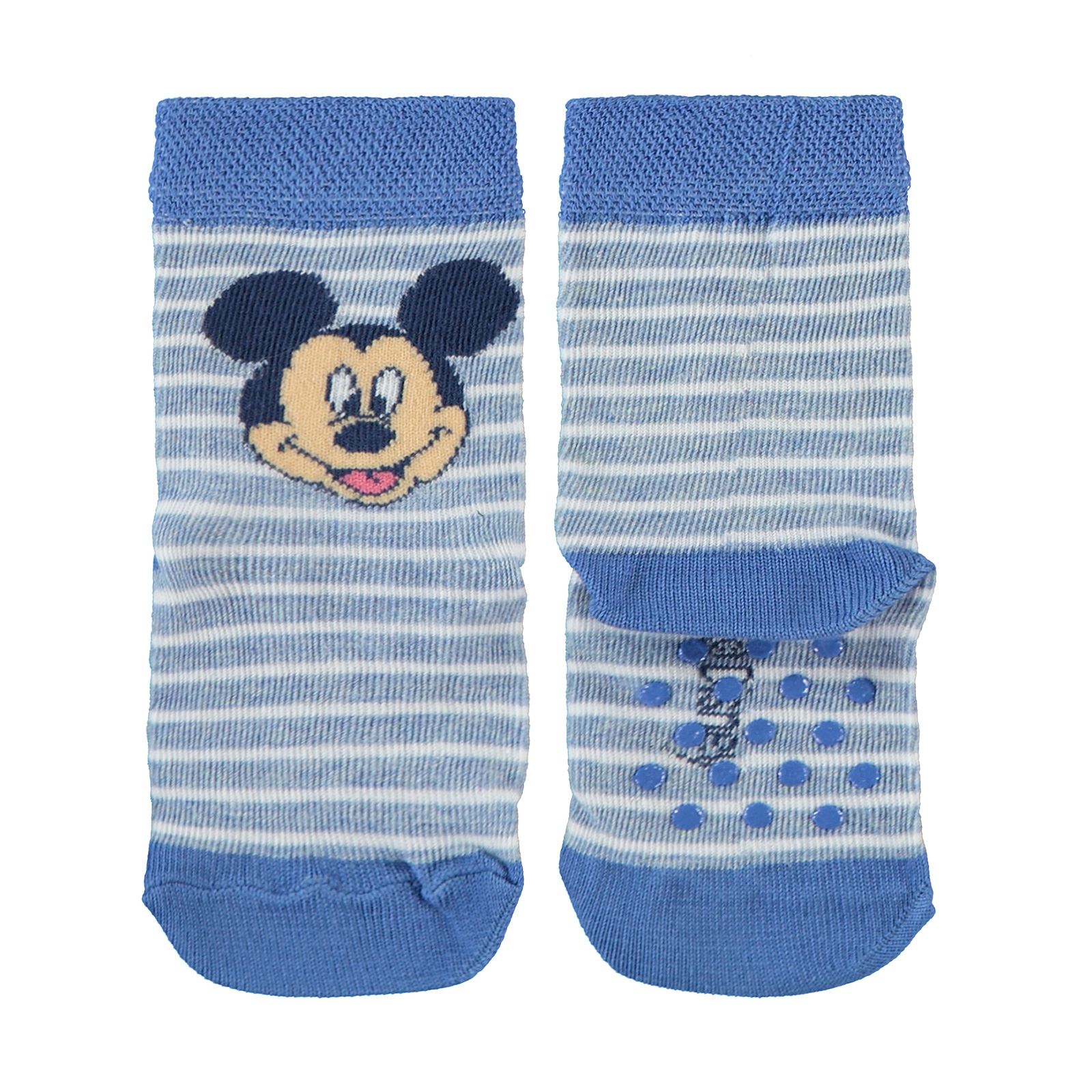 Mickey Mouse Erkek Çocuk Patik Çorap 2-9 Yaş Saks Mavisi