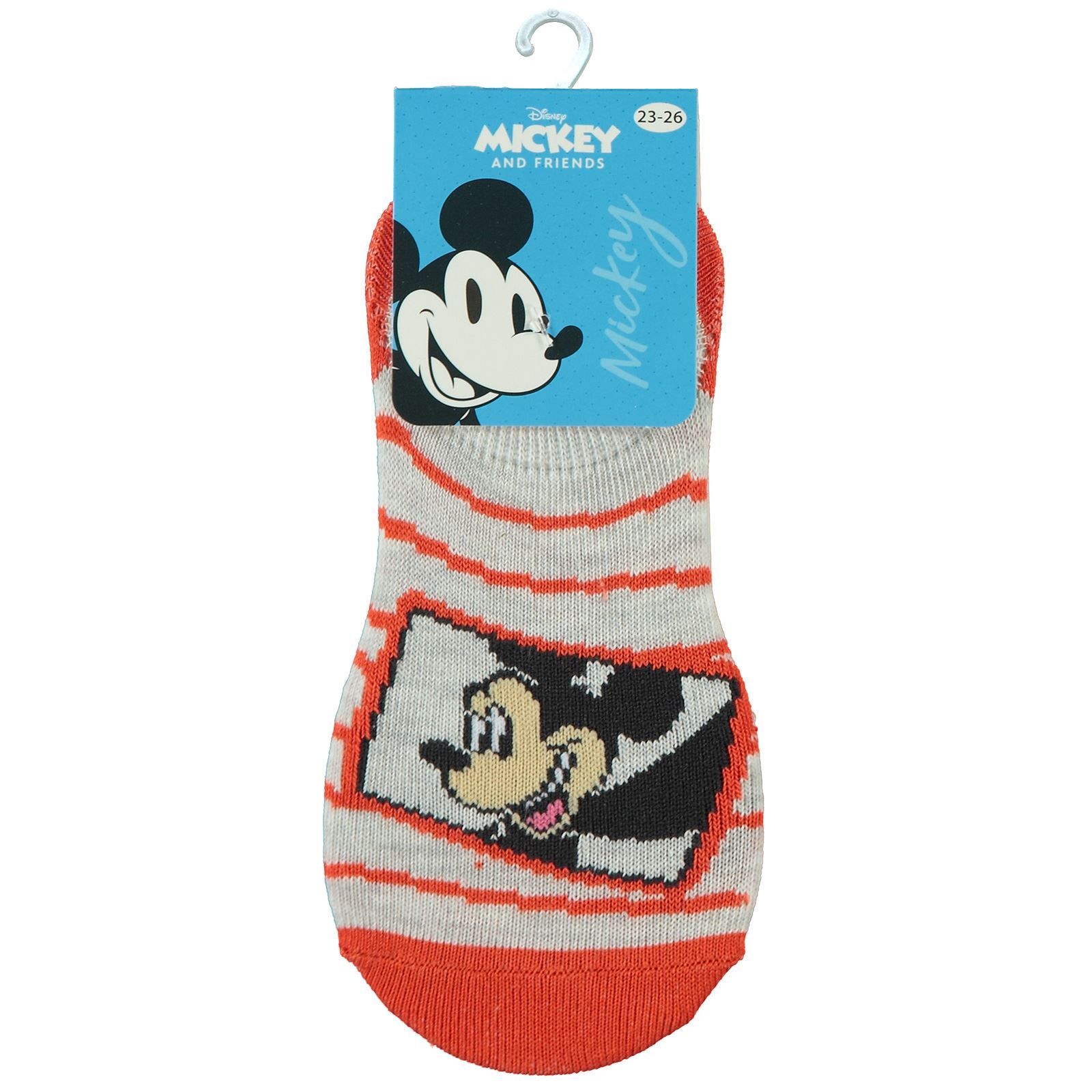 Mickey Mouse Erkek Çocuk Patik Çorap 5-11 Yaş Turuncu