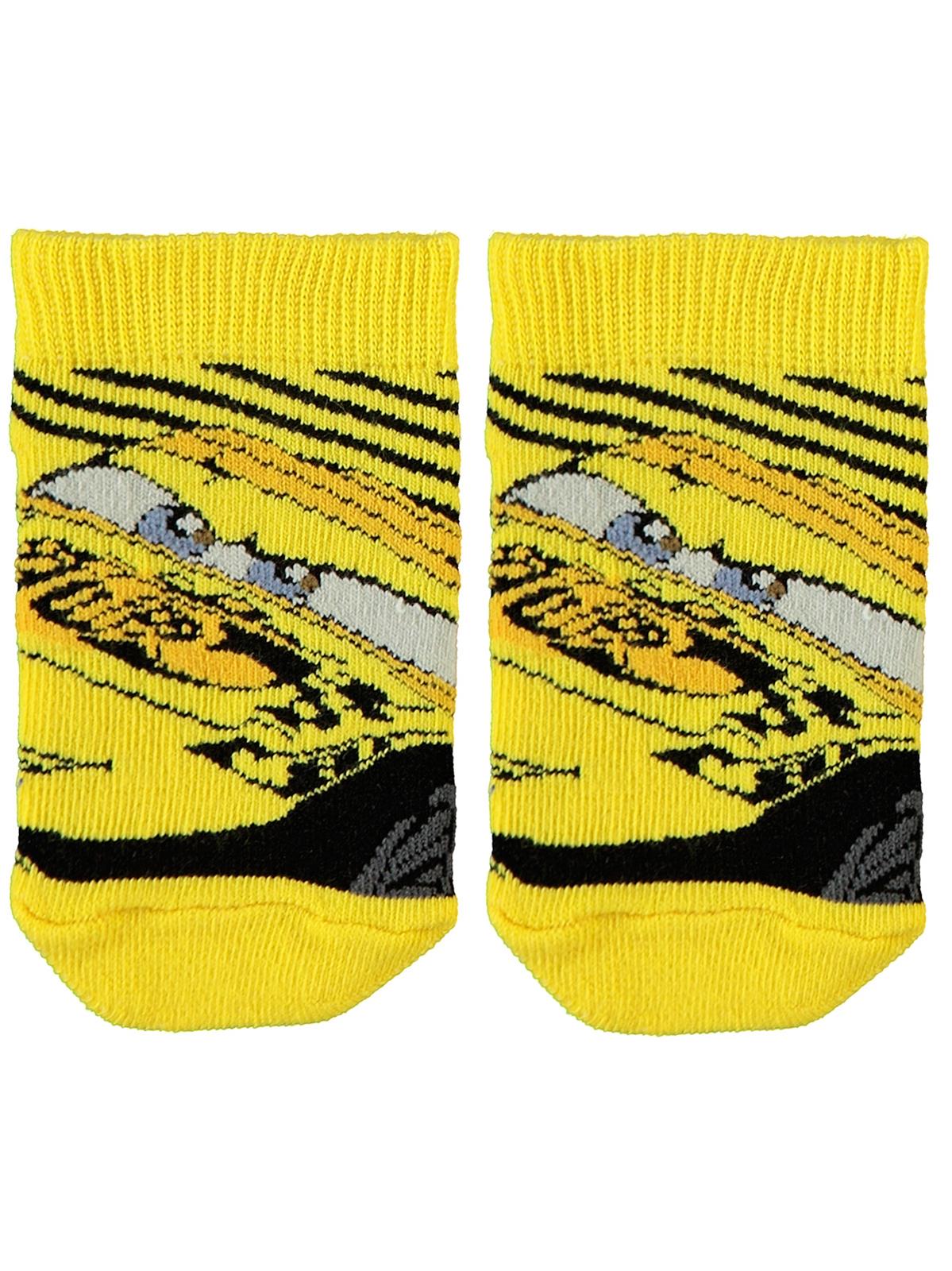 Cars Erkek Çocuk Soket Çorap 2-9 Yaş Sarı