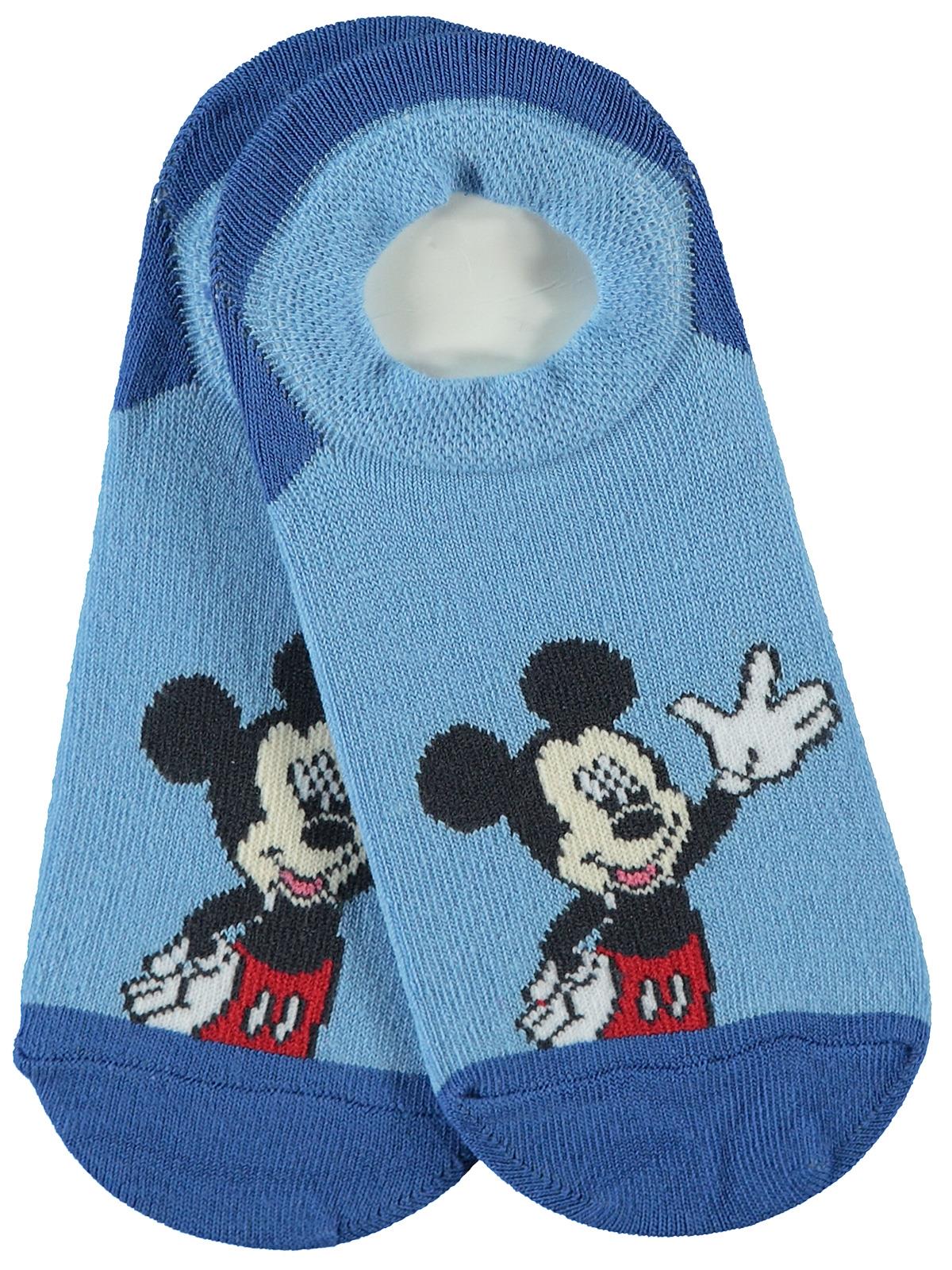 Mickey Mouse Erkek Çocuk Patik Çorap 5-11 Yaş İndigo