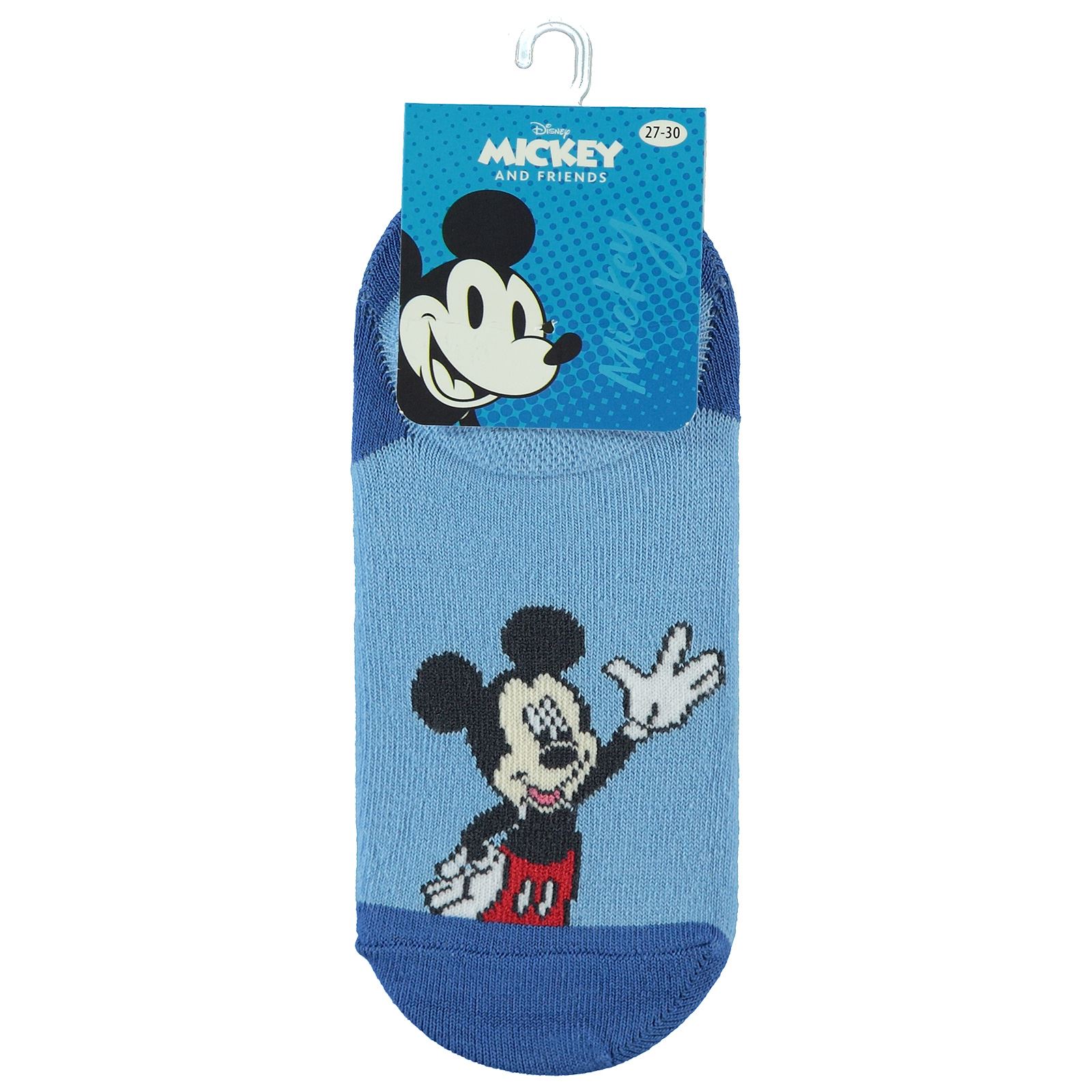 Mickey Mouse Erkek Çocuk Patik Çorap 5-11 Yaş İndigo