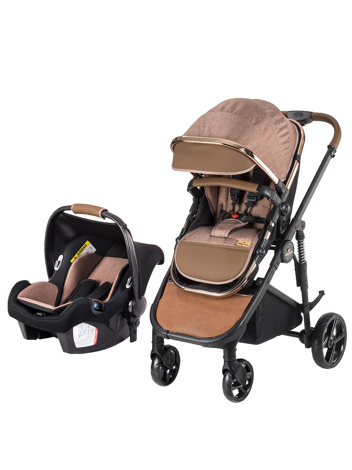 BC410 BabyCare Elantra Chrome Travel Puset Sistem Bebek Arabası Kahverengi
