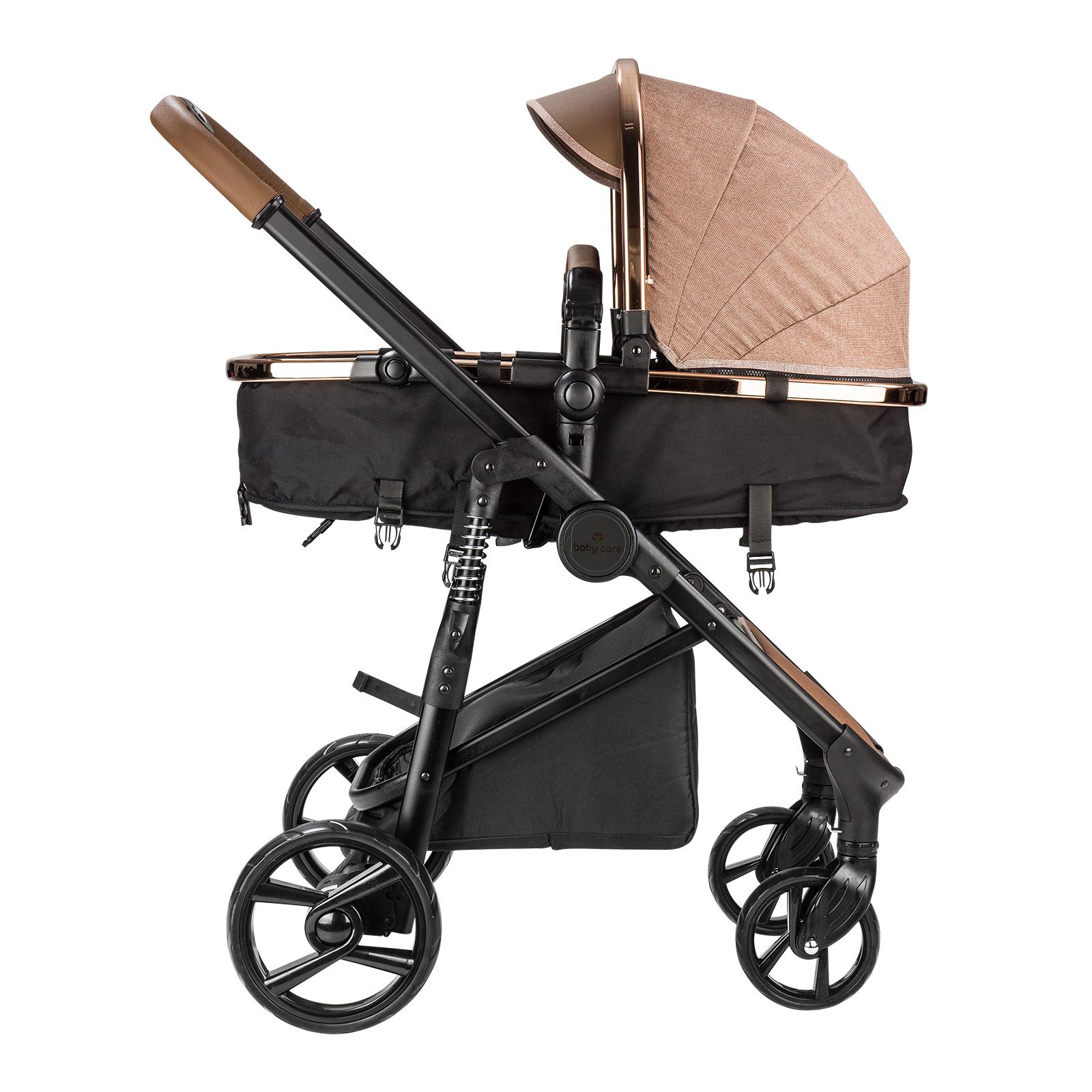 BC410 BabyCare Elantra Chrome Travel Puset Sistem Bebek Arabası Kahverengi