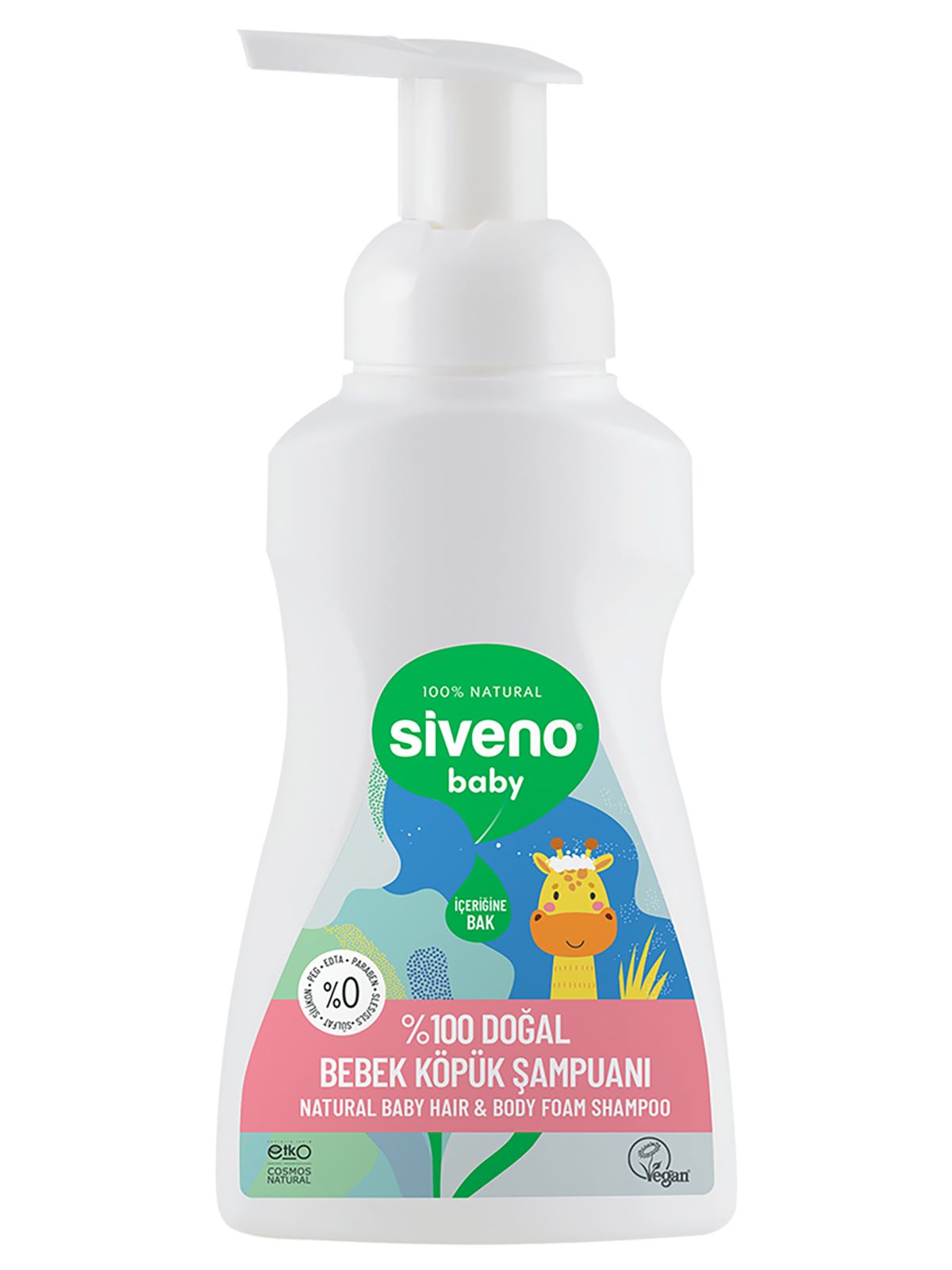 Siveno Doğal Bebek Köpük Şampuanı 250 ml
