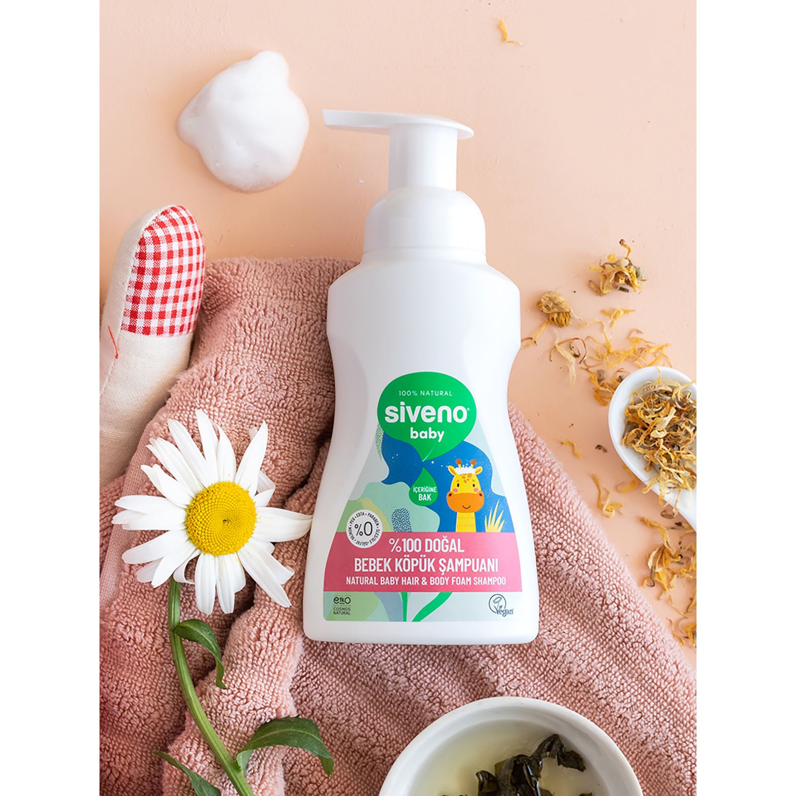 Siveno Doğal Bebek Köpük Şampuanı 250 ml