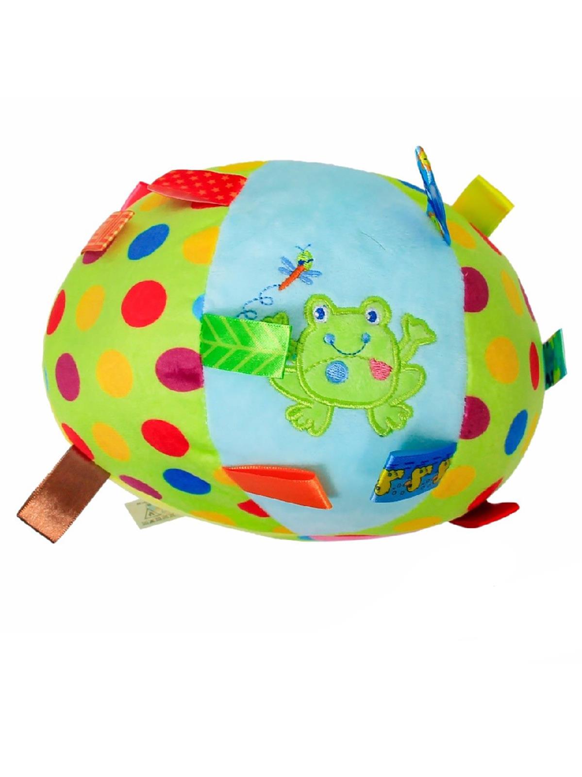 Sozzy Toys Çıngıraklı Topum Kurbağa Karışık Renkli