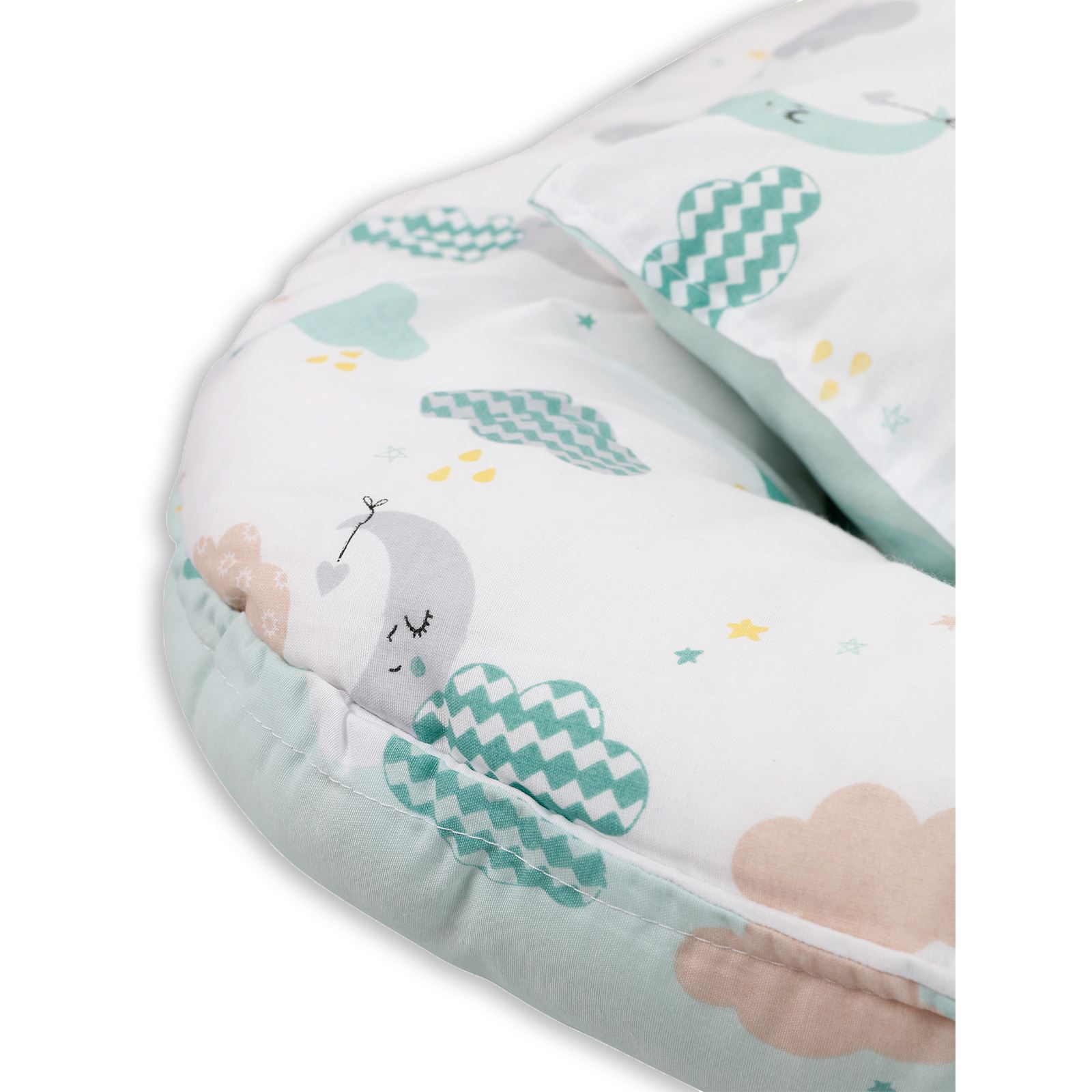 Kujju Babynest Bebek Uyku Yatağı 45x70 cm Mint Yeşili